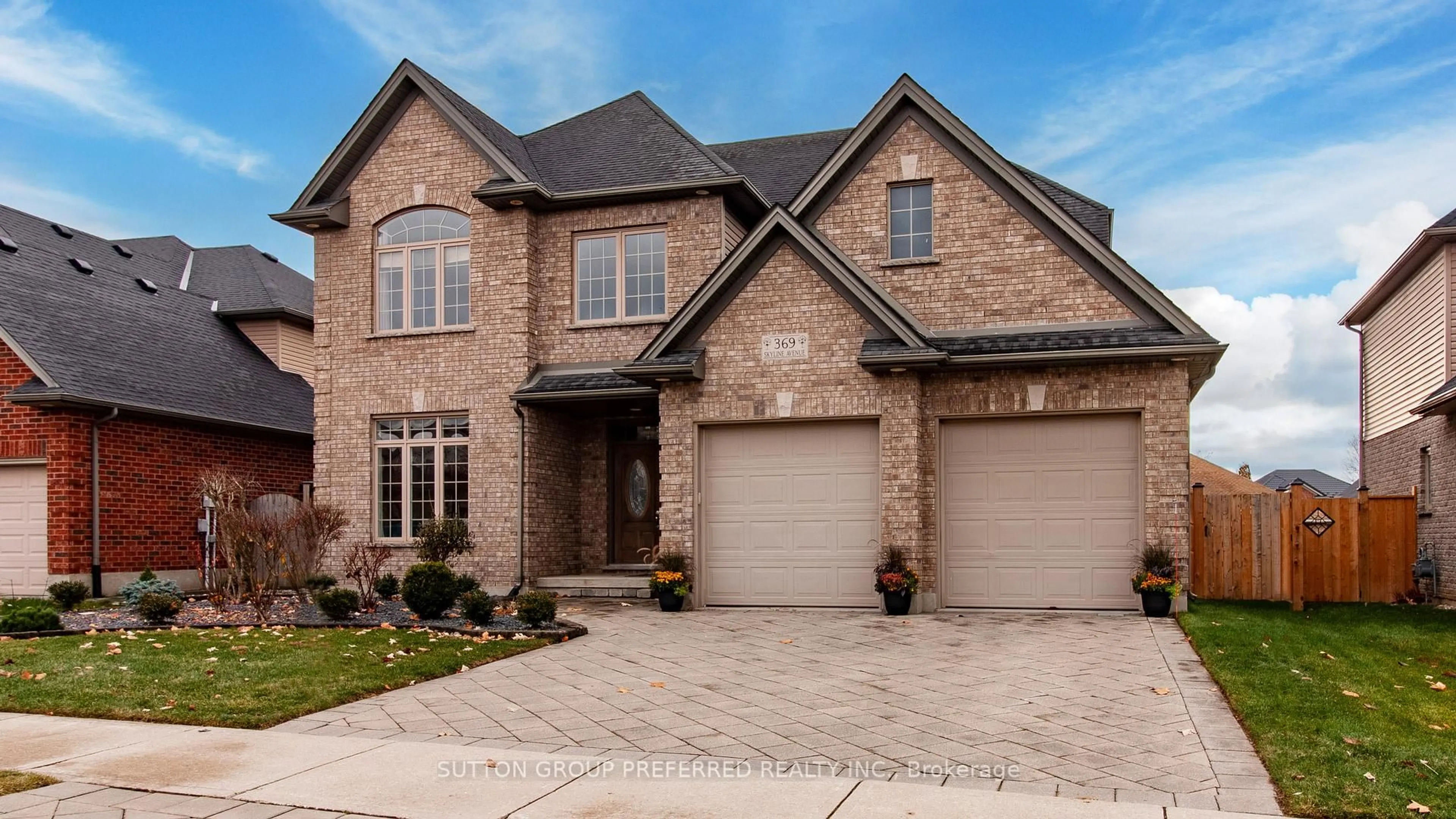 Home with brick exterior material, street for 369 Skyline Ave, London North Ontario N5X 0A5