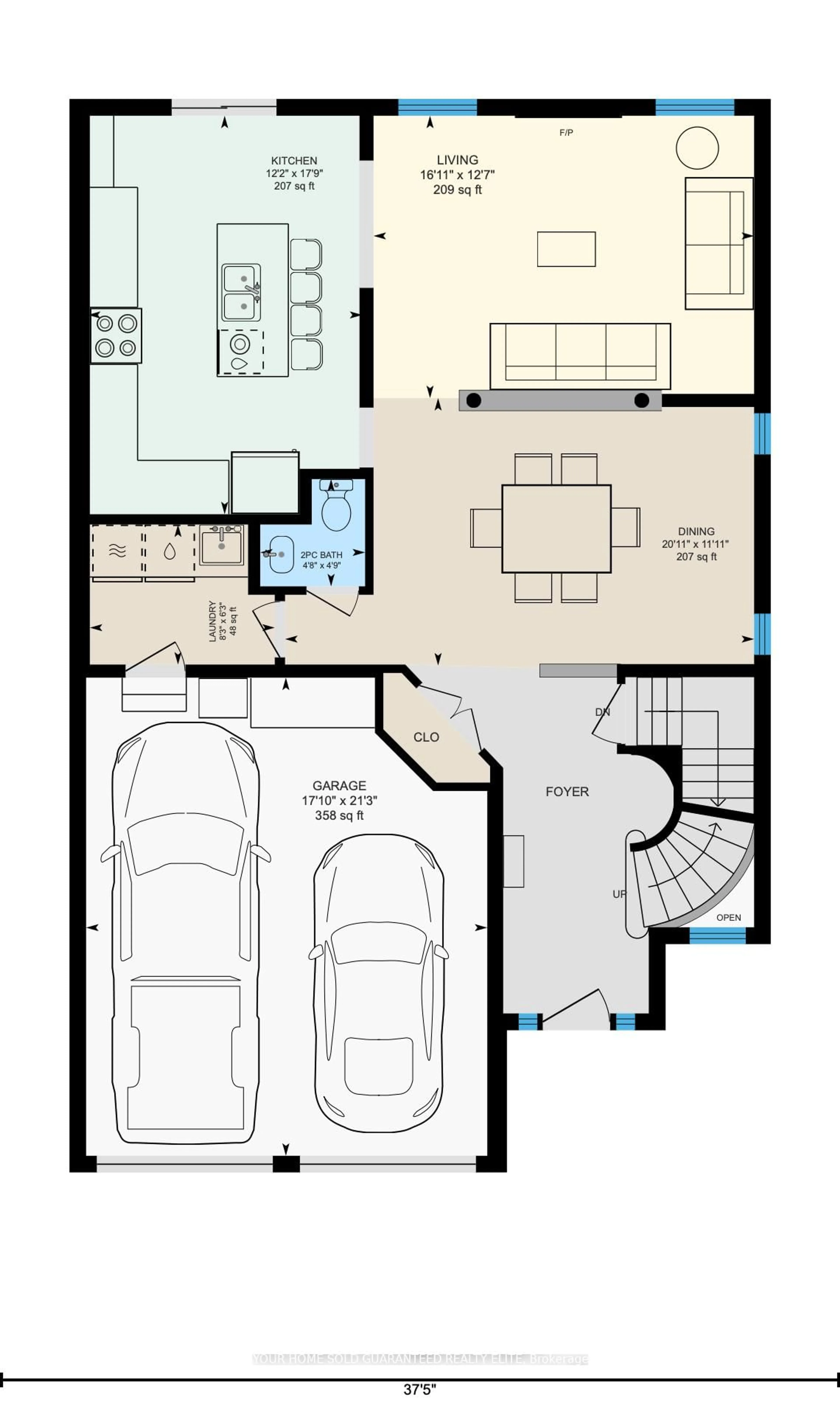 Floor plan for 51 Hickory Cres, Grimsby Ontario L3M 5P9