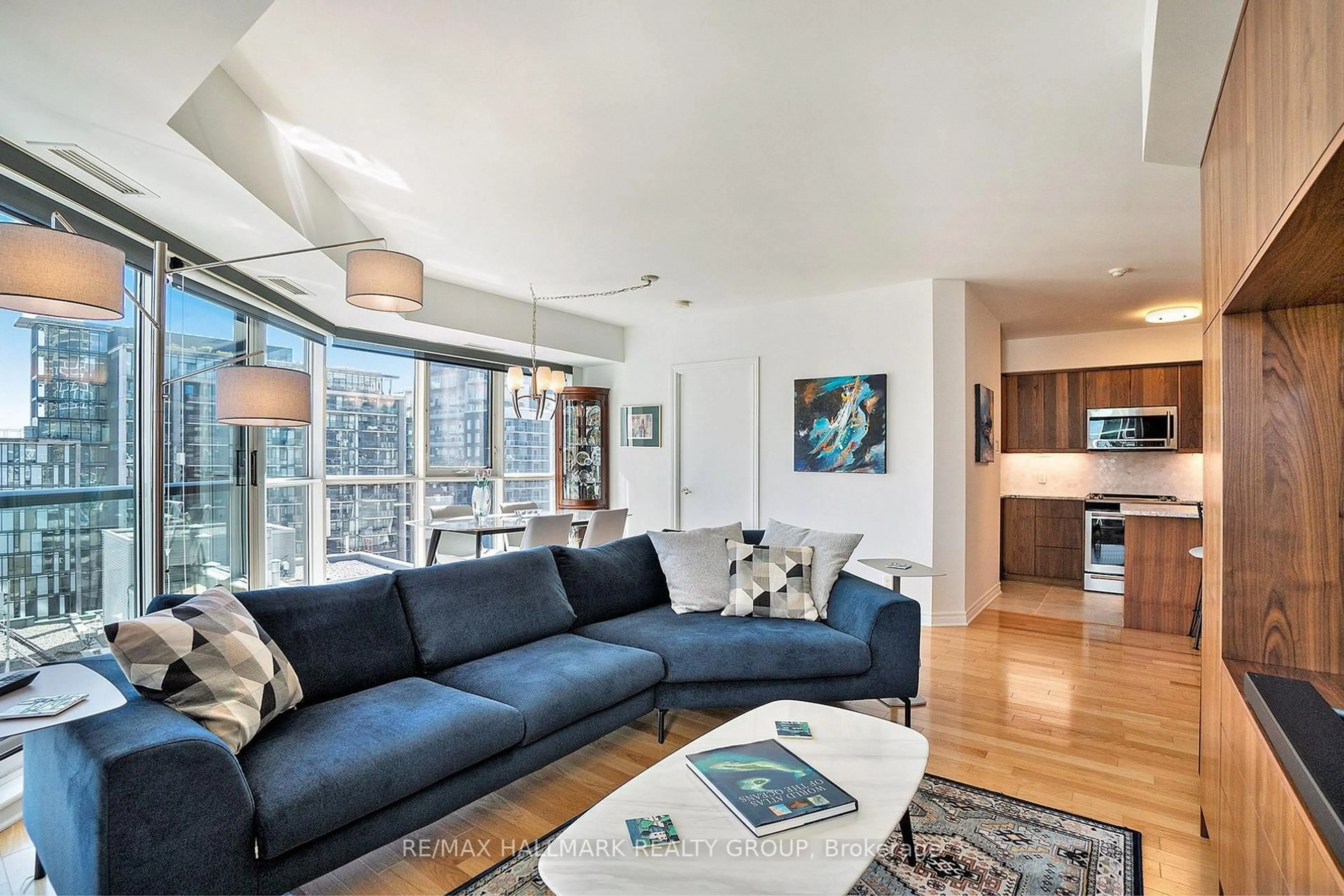 Living room with furniture, unknown for 445 Laurier Ave #1601, Ottawa Ontario K1N 6R4