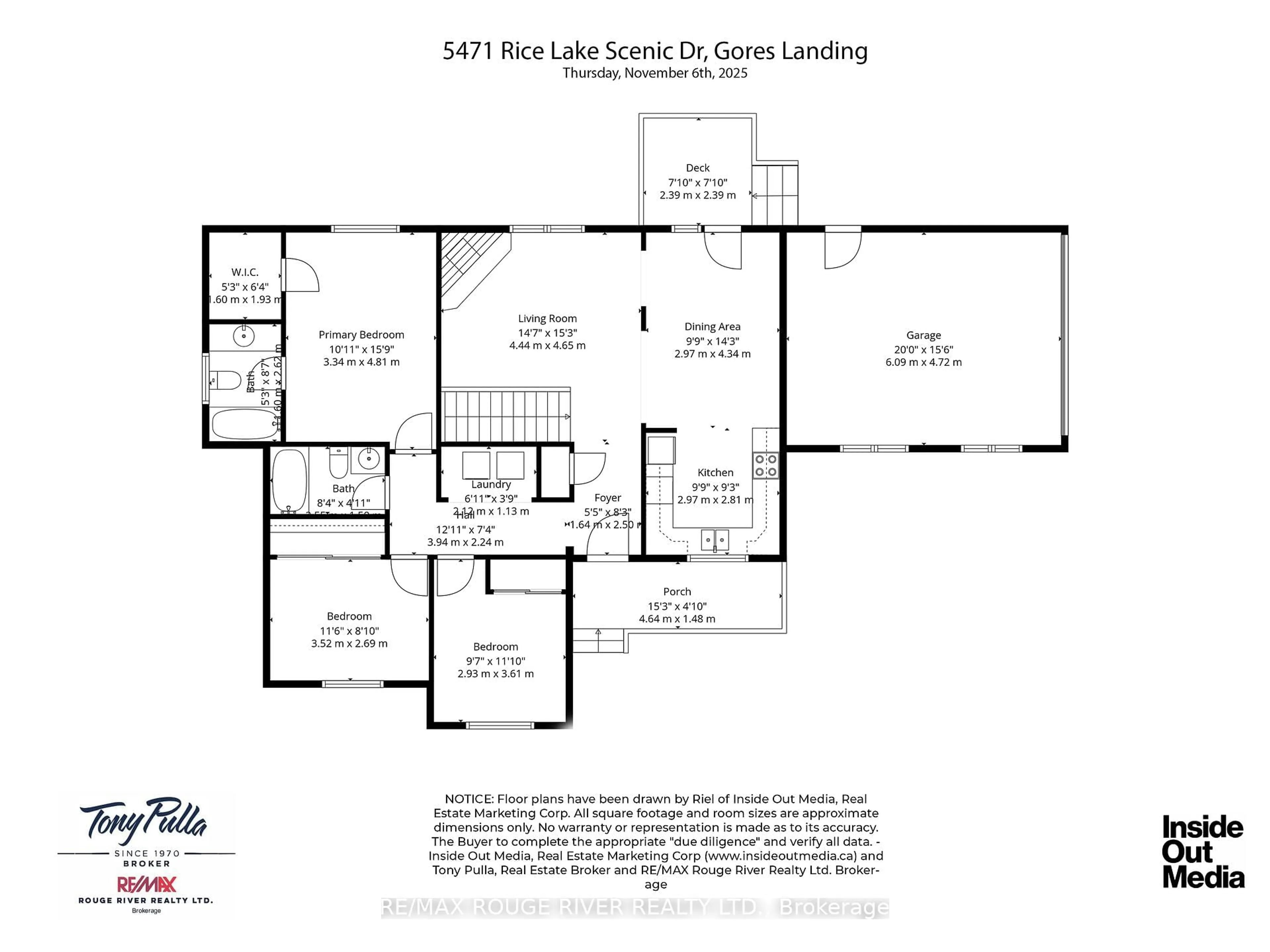 Floor plan for 5471 RICE LAKE SCENIC Dr, Hamilton Township Ontario K0K 2E0
