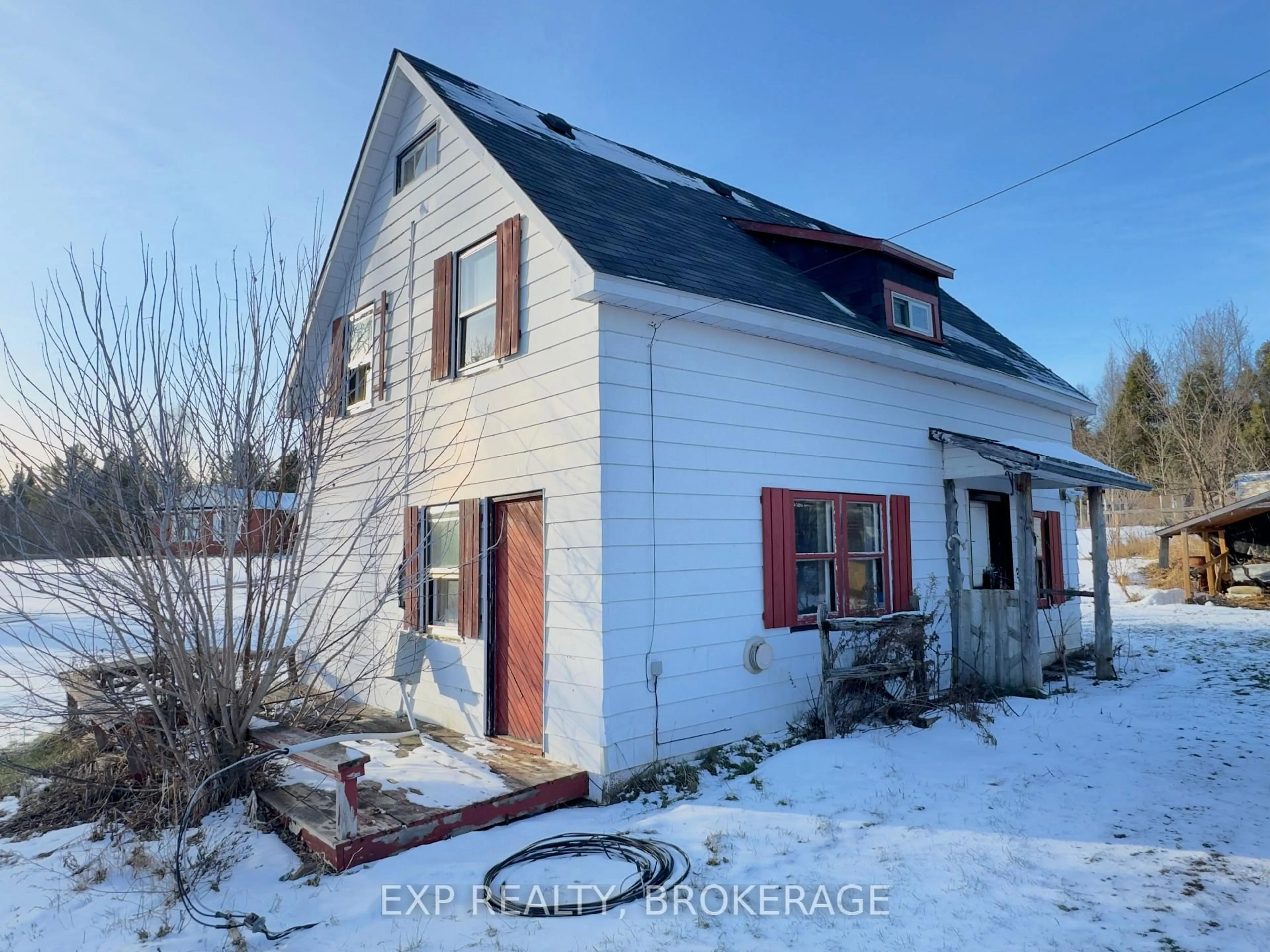 A pic from outside/outdoor area/front of a property/back of a property/a pic from drone, street for 243 Hwy. #28 Highway, Denbigh Ontario K0H 1L0