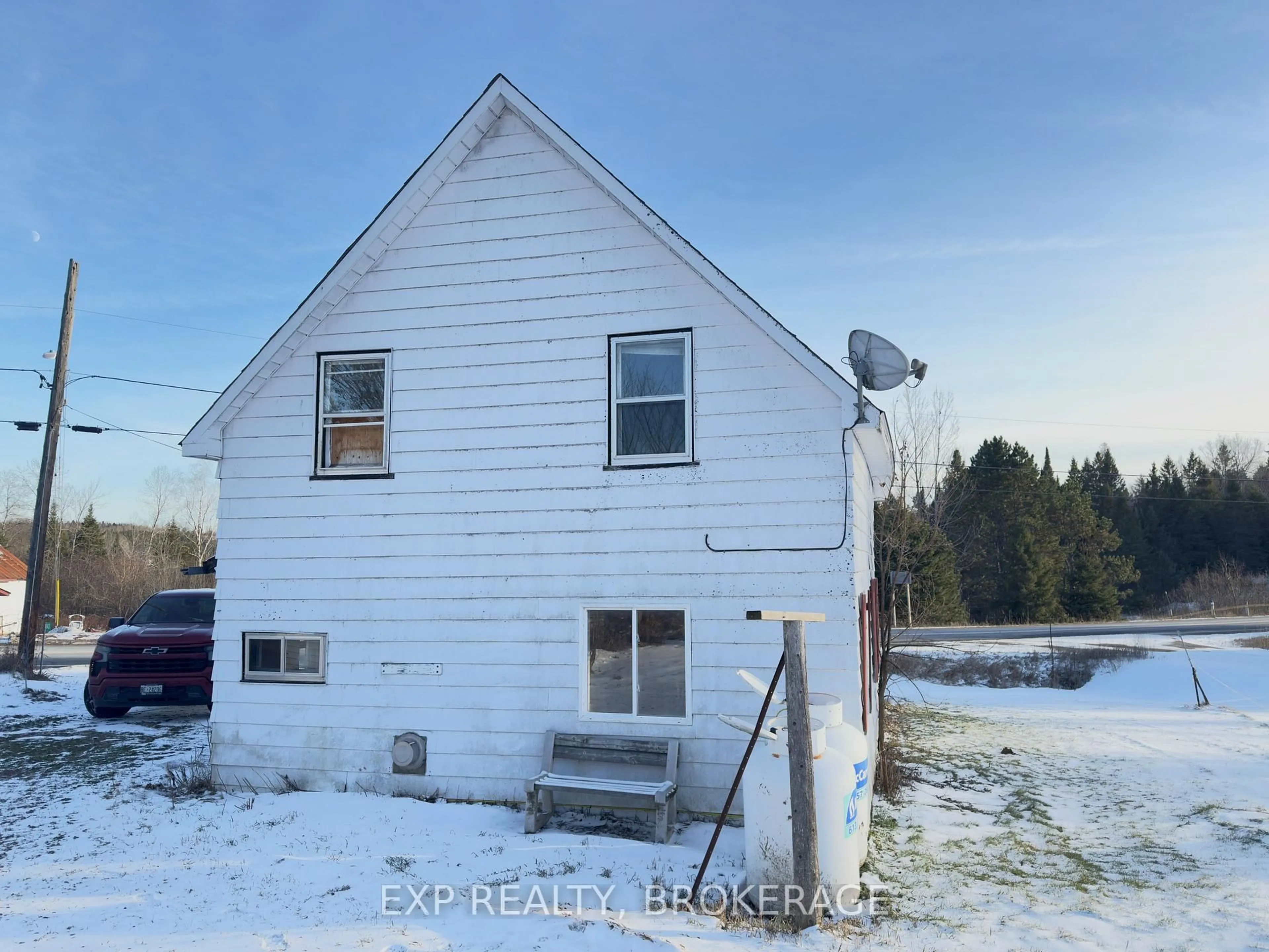 A pic from outside/outdoor area/front of a property/back of a property/a pic from drone, building for 243 Hwy. #28 Highway, Denbigh Ontario K0H 1L0