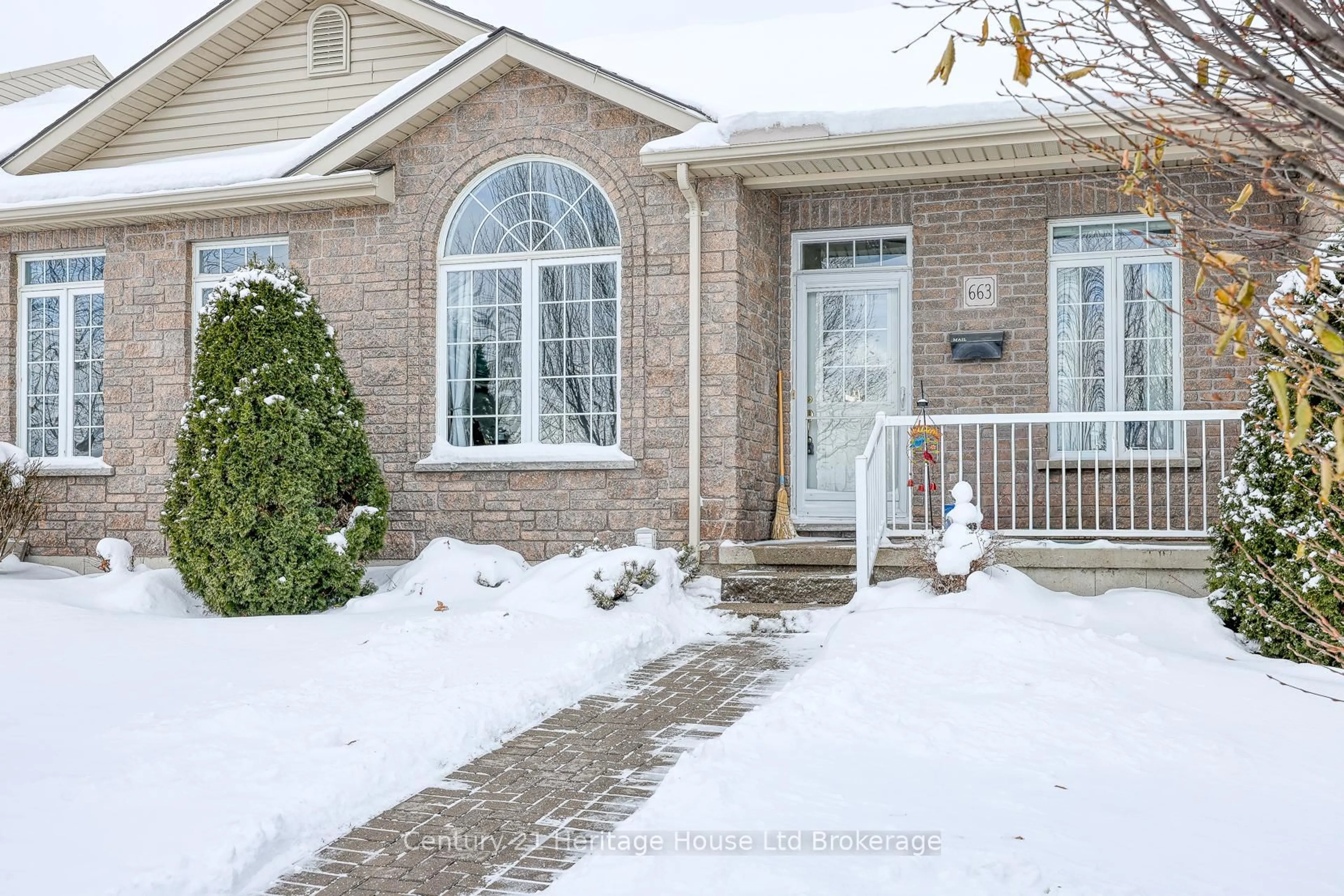 Home with brick exterior material, street for 663 Southwood Way #4, Woodstock Ontario N4S 9A6