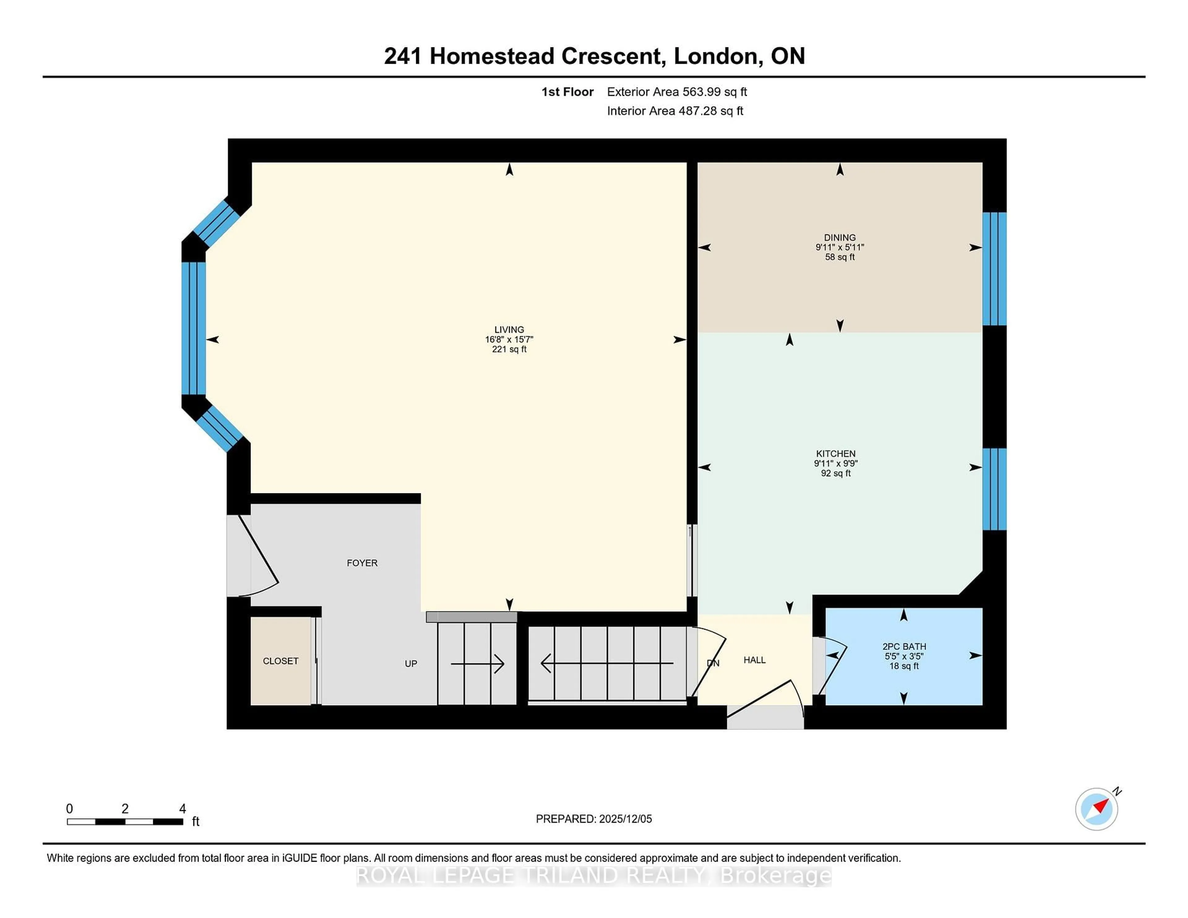 Floor plan for 241 Homestead Cres, London North Ontario N6G 2E7