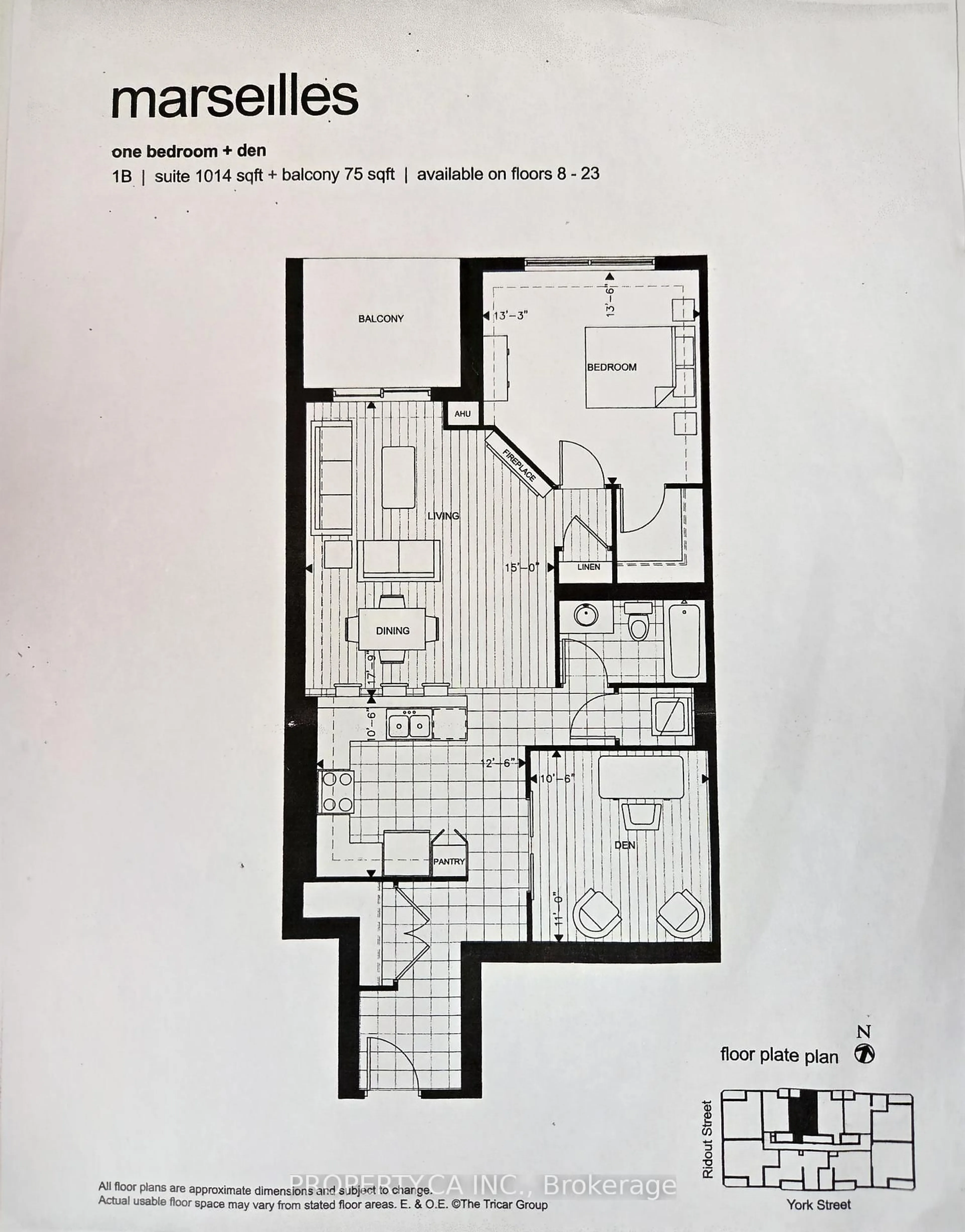 Floor plan for 330 Ridout St #1211, London East Ontario N6A 0A7