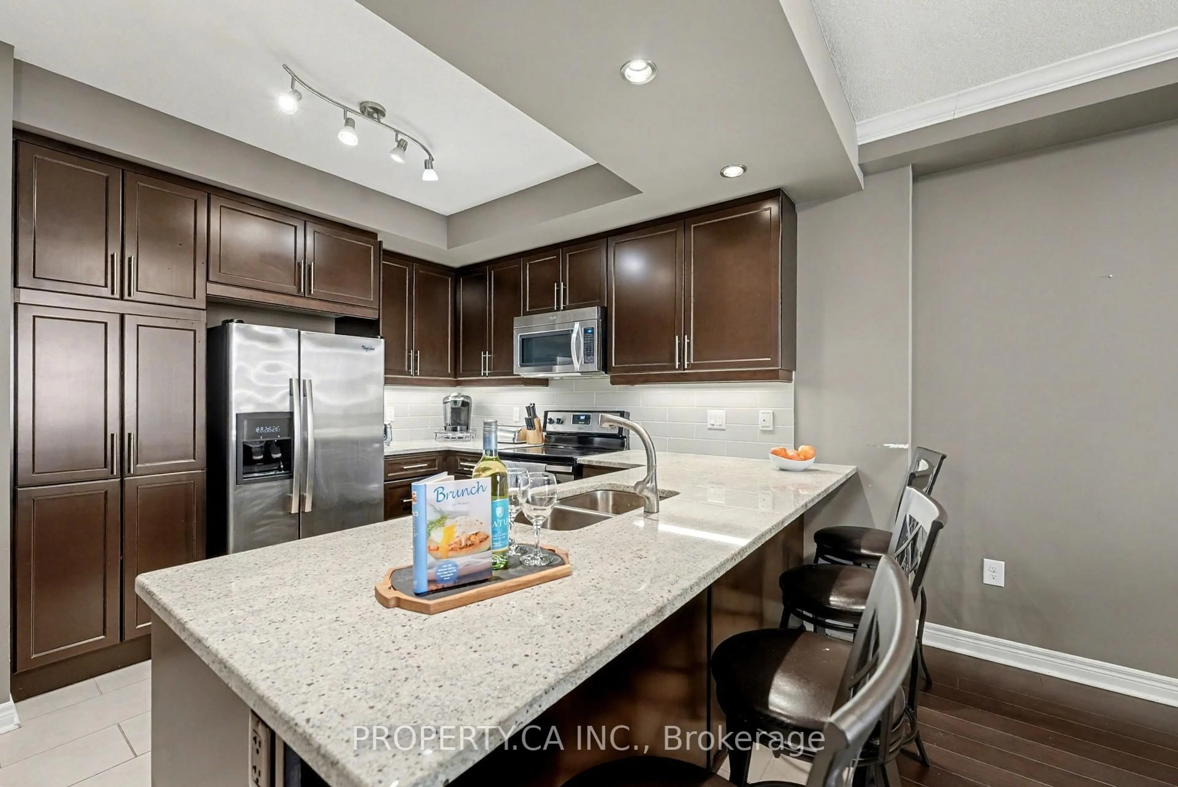 Open concept kitchen, ceramic/tile floor for 330 Ridout St #1211, London East Ontario N6A 0A7