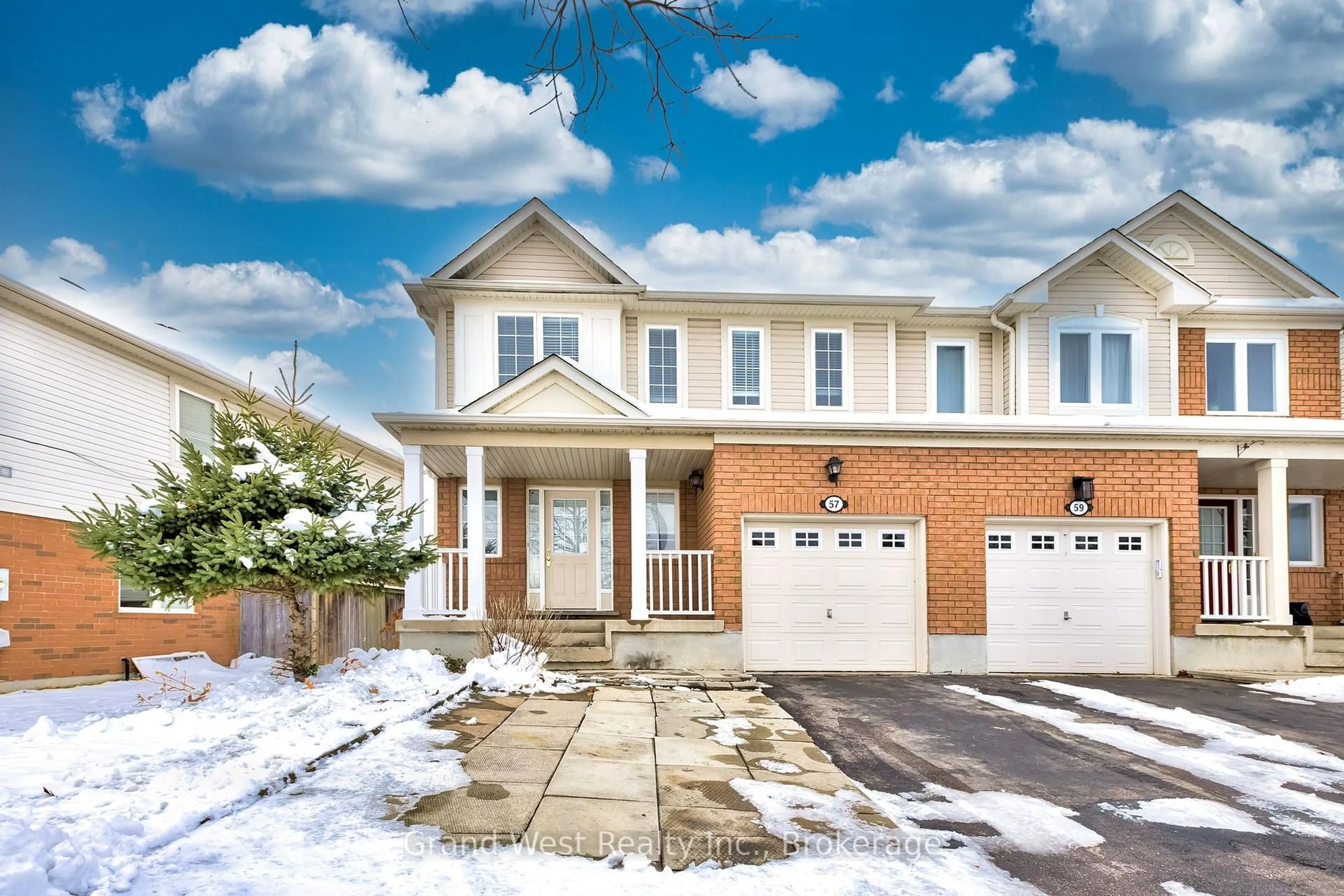 Home with brick exterior material, street for 57 Garth Massey Dr, Cambridge Ontario N1T 2G9