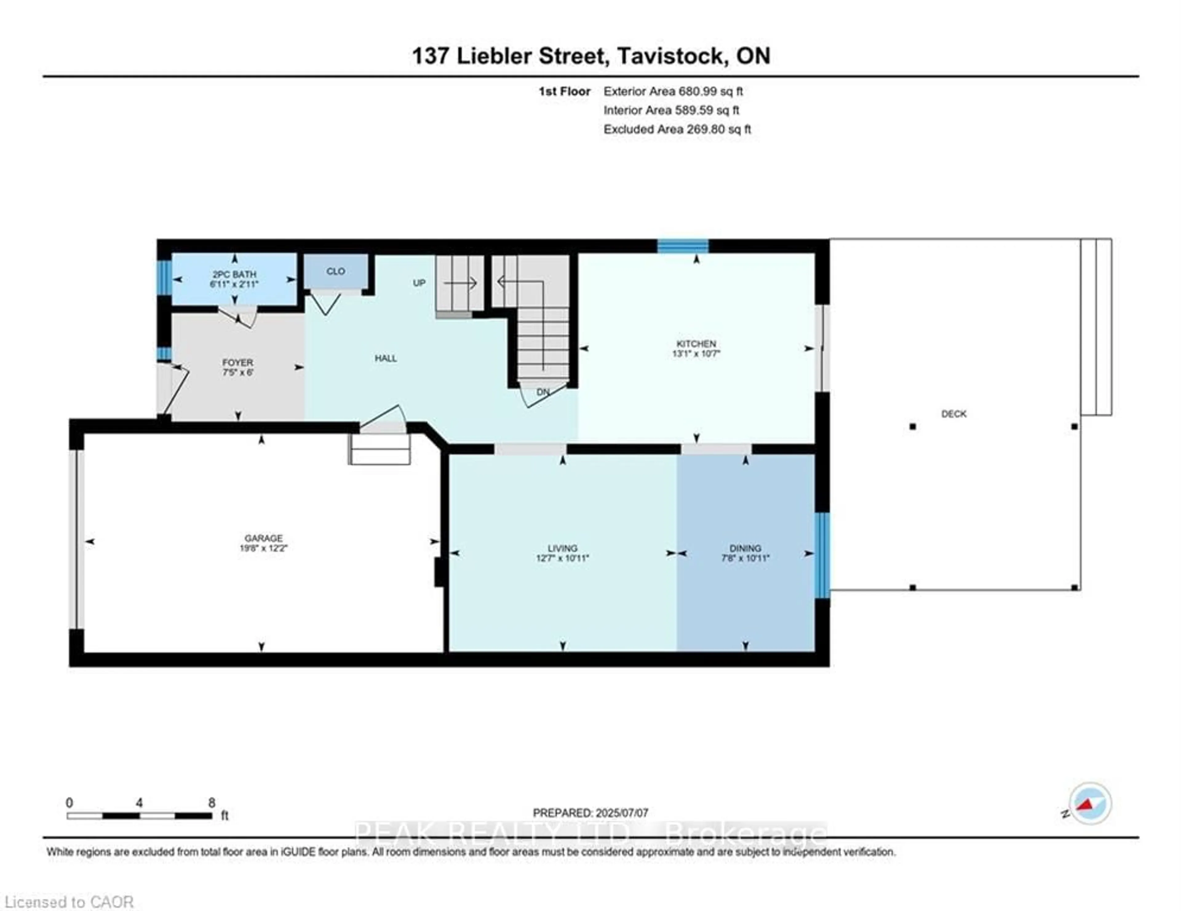 Floor plan for 137 Liebler St, East Zorra-Tavistock Ontario N0B 2R0