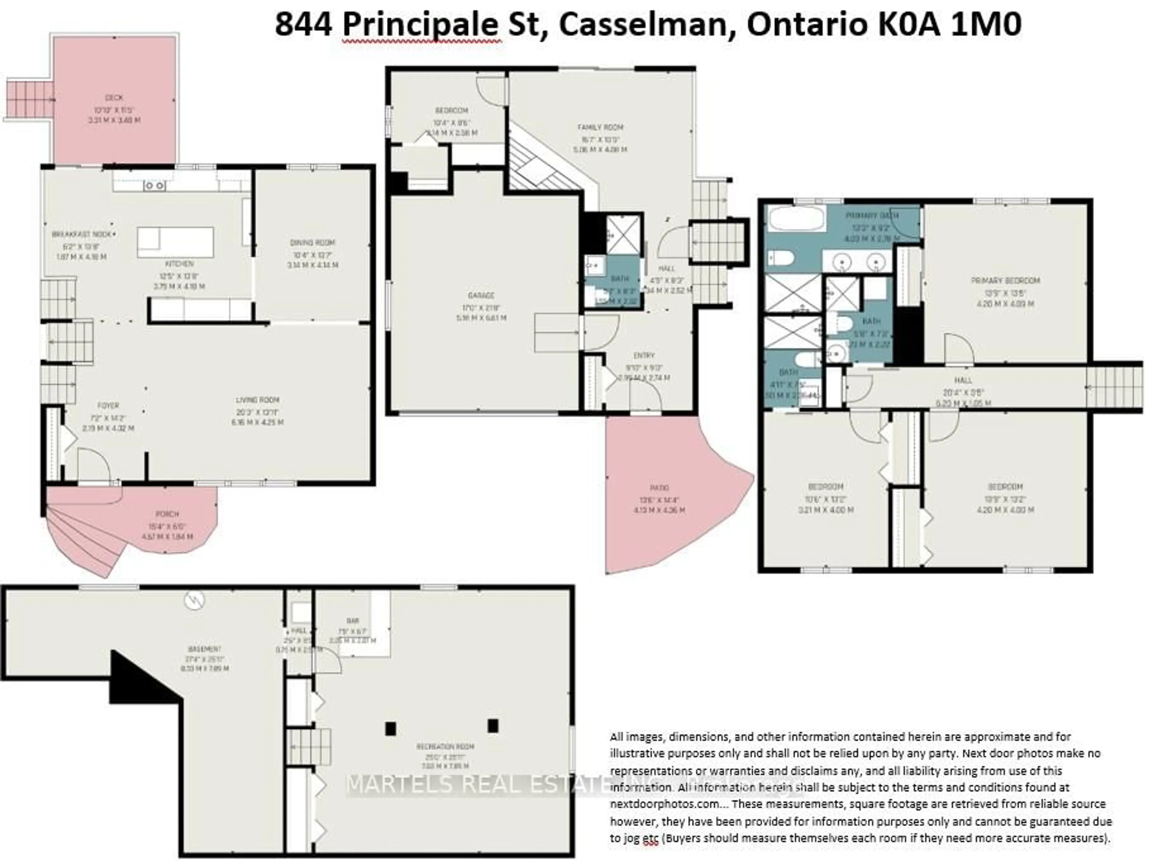 Floor plan for 844 Principale St, Casselman Ontario K0A 1M0