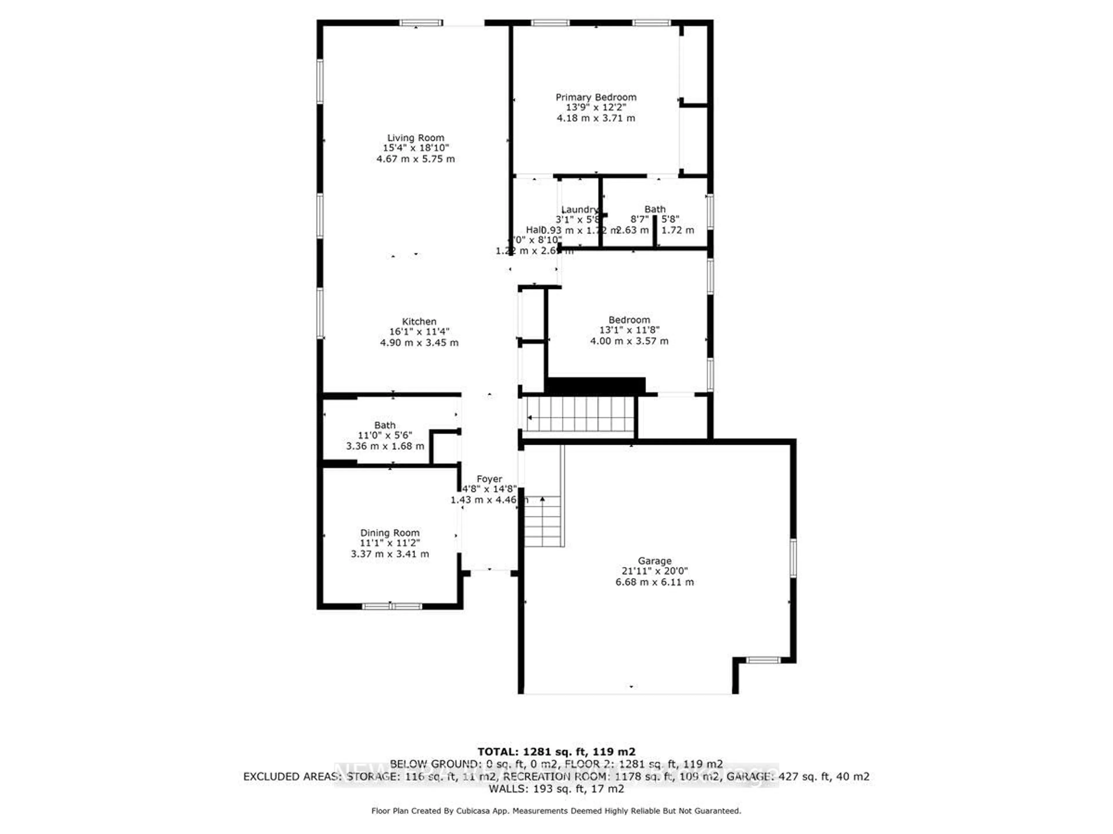 Floor plan for 17 Dorchester Dr, Prince Edward County Ontario K0K 3L0