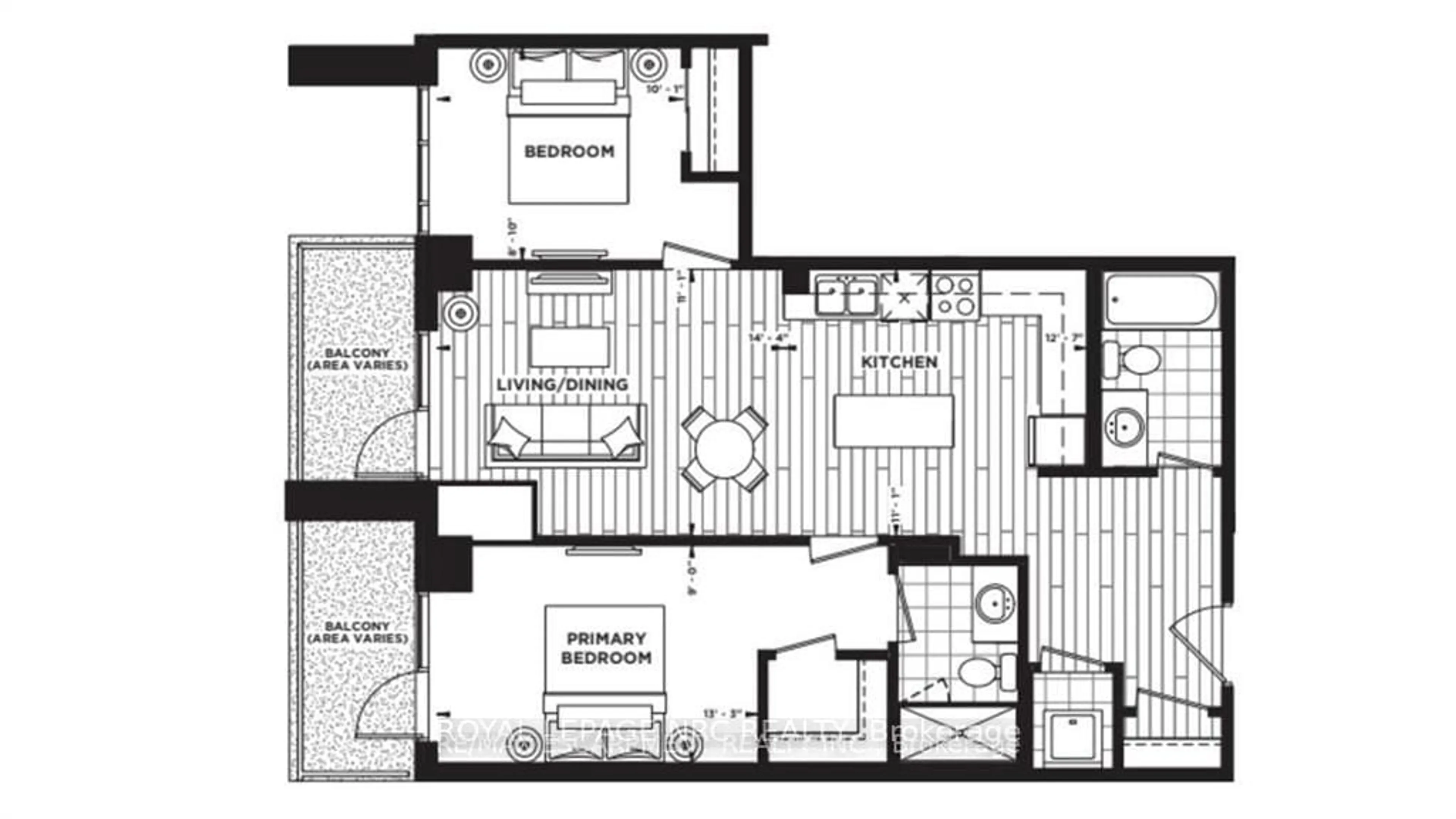 Floor plan for 461 Green Rd #311, Hamilton Ontario L8E 5B4