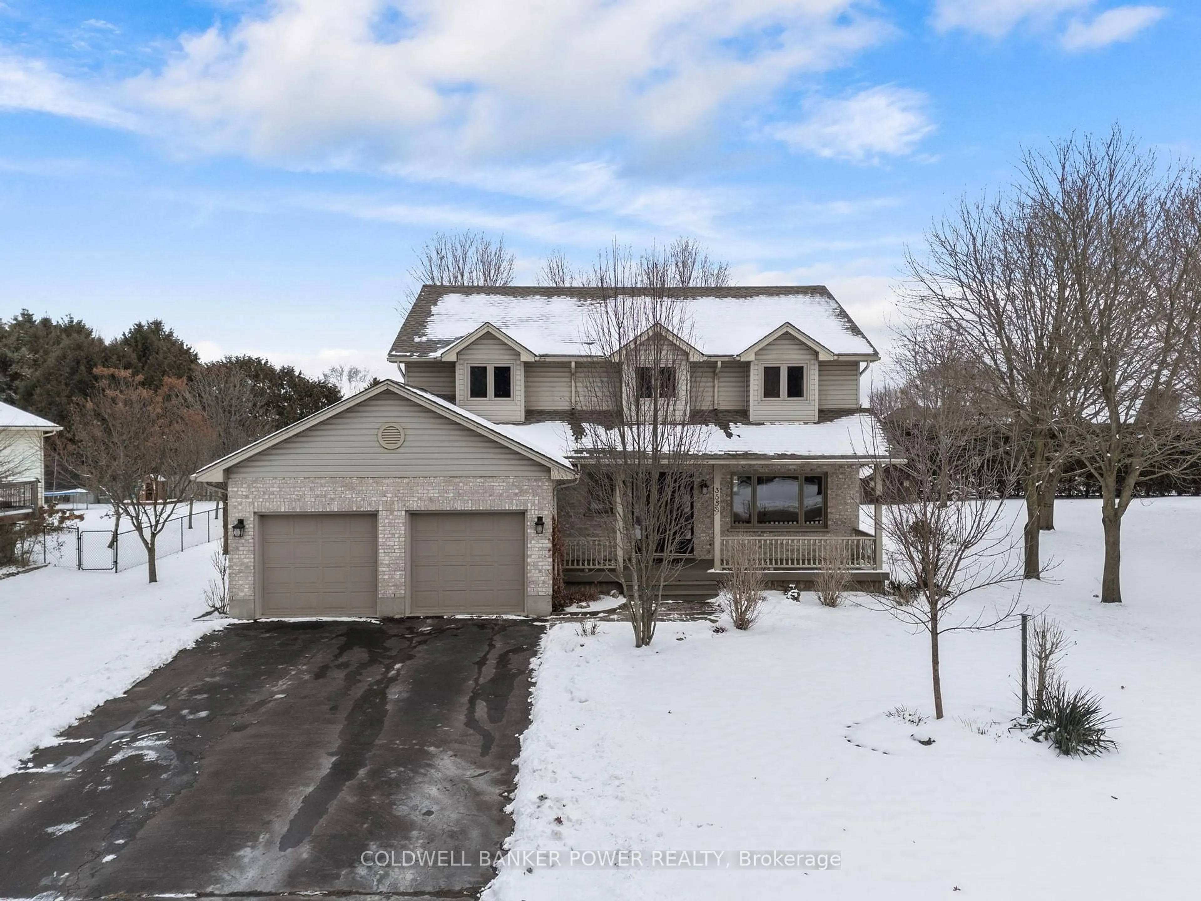 A pic from outside/outdoor area/front of a property/back of a property/a pic from drone, street for 3558 Springer Rd, Middlesex Centre Ontario N0L 1E0