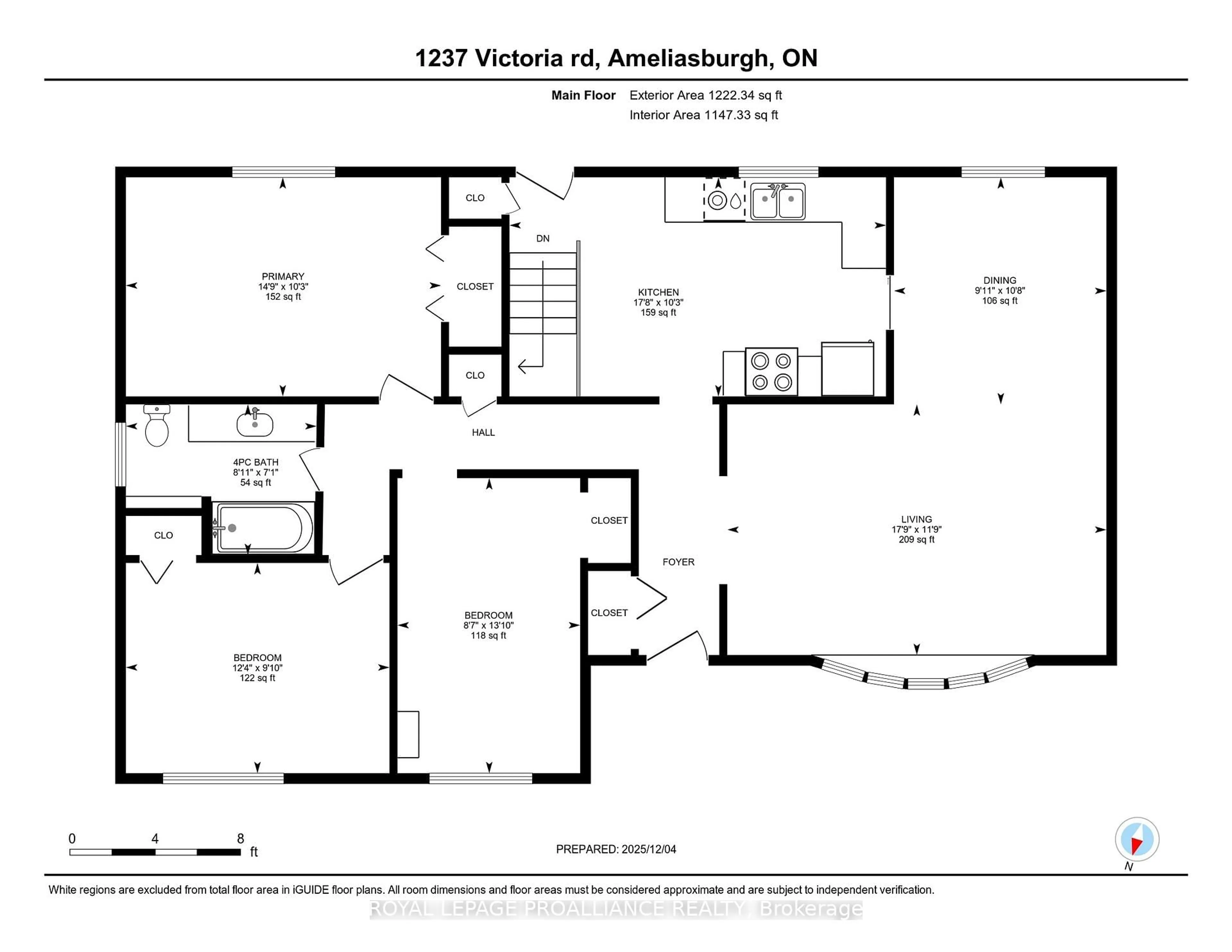 Floor plan for 1237 Victoria Rd, Prince Edward County Ontario K0K 1A0