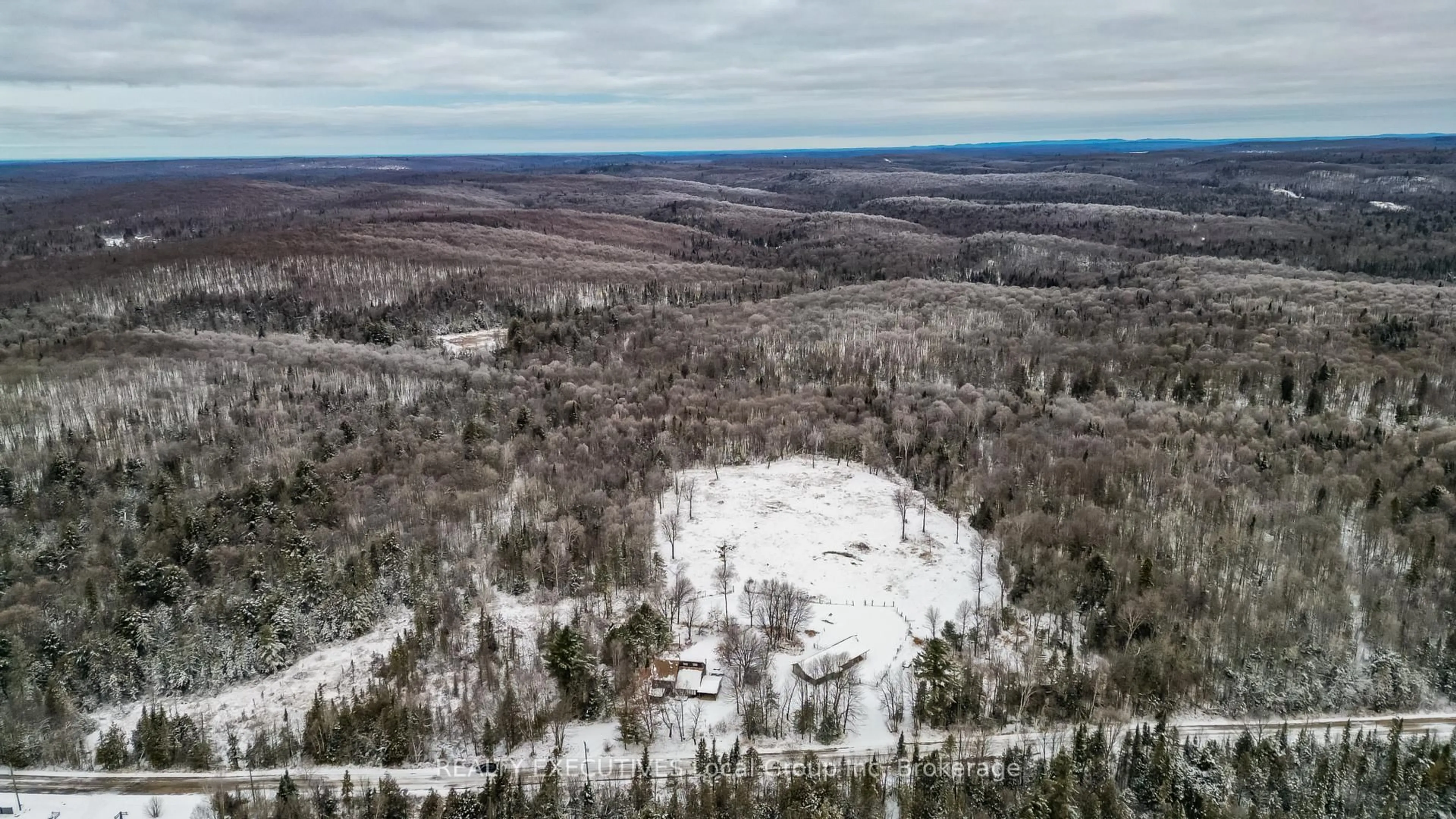 A pic from outside/outdoor area/front of a property/back of a property/a pic from drone, forest/trees view for 650 Widdifield Station Rd, North Bay Ontario P1B 8G2