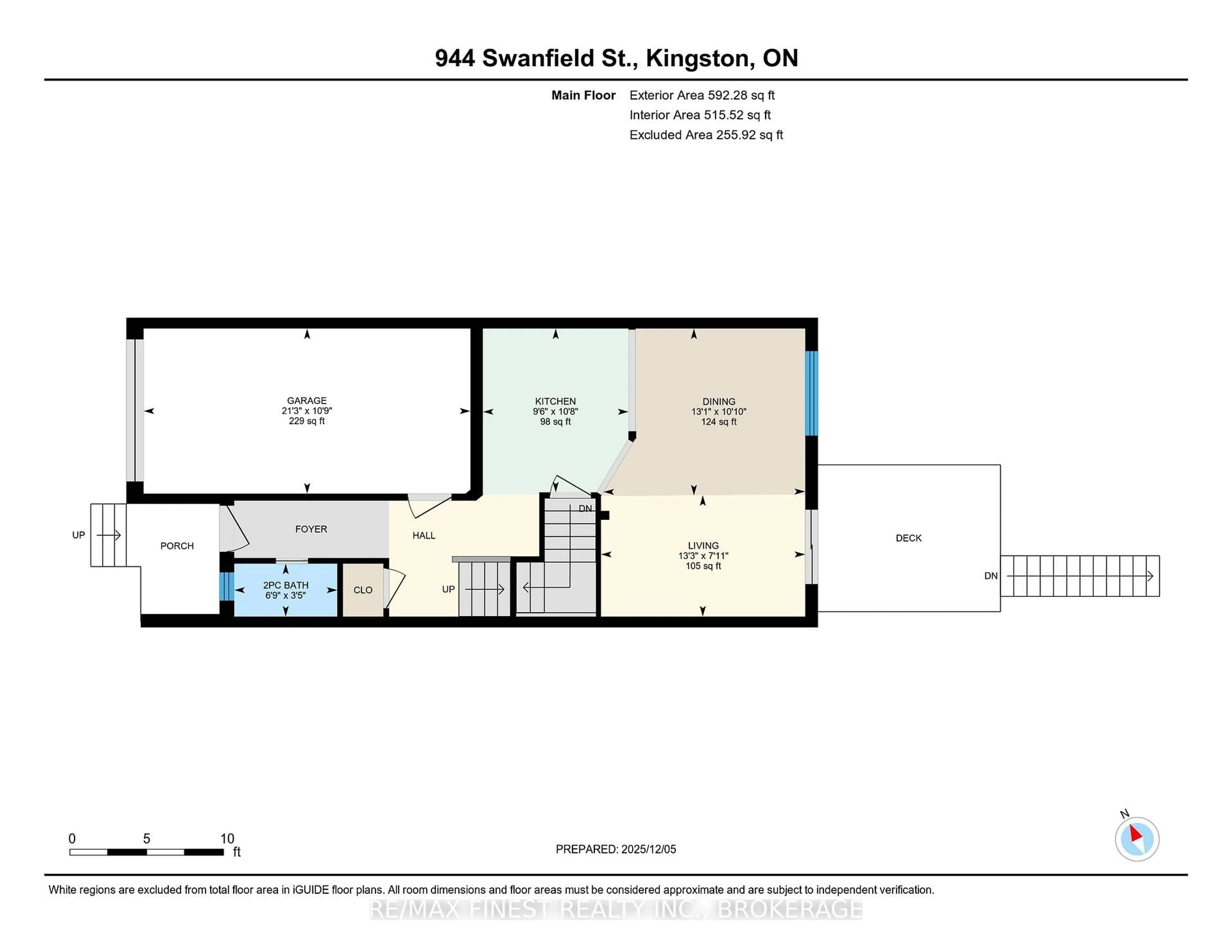 Floor plan for 944 Swanfield St, Kingston Ontario K7M 0A5