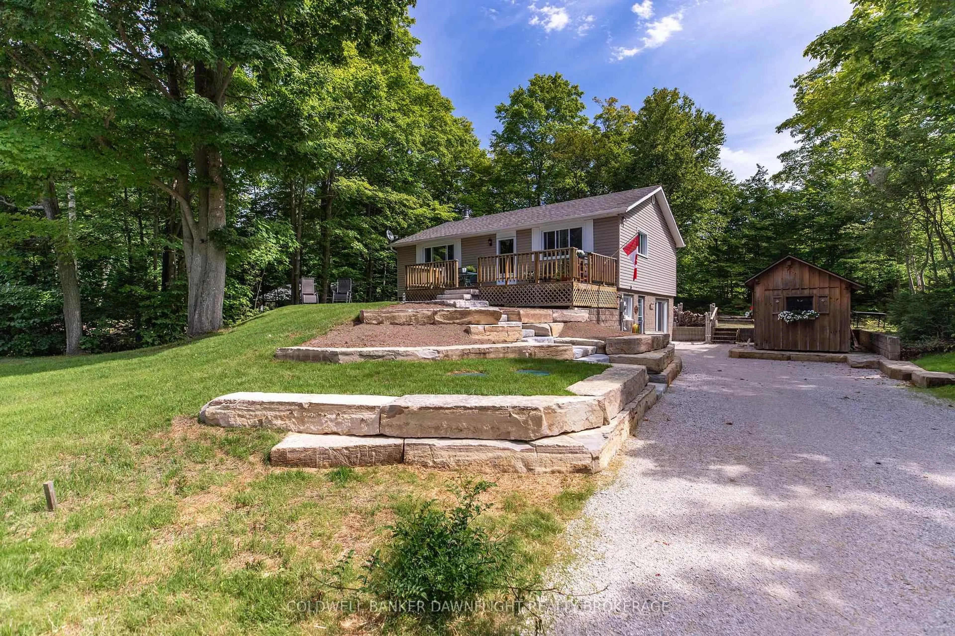 A pic from outside/outdoor area/front of a property/back of a property/a pic from drone, unknown for 25 Emerson Ave, South Bruce Peninsula Ontario N0H 2G0