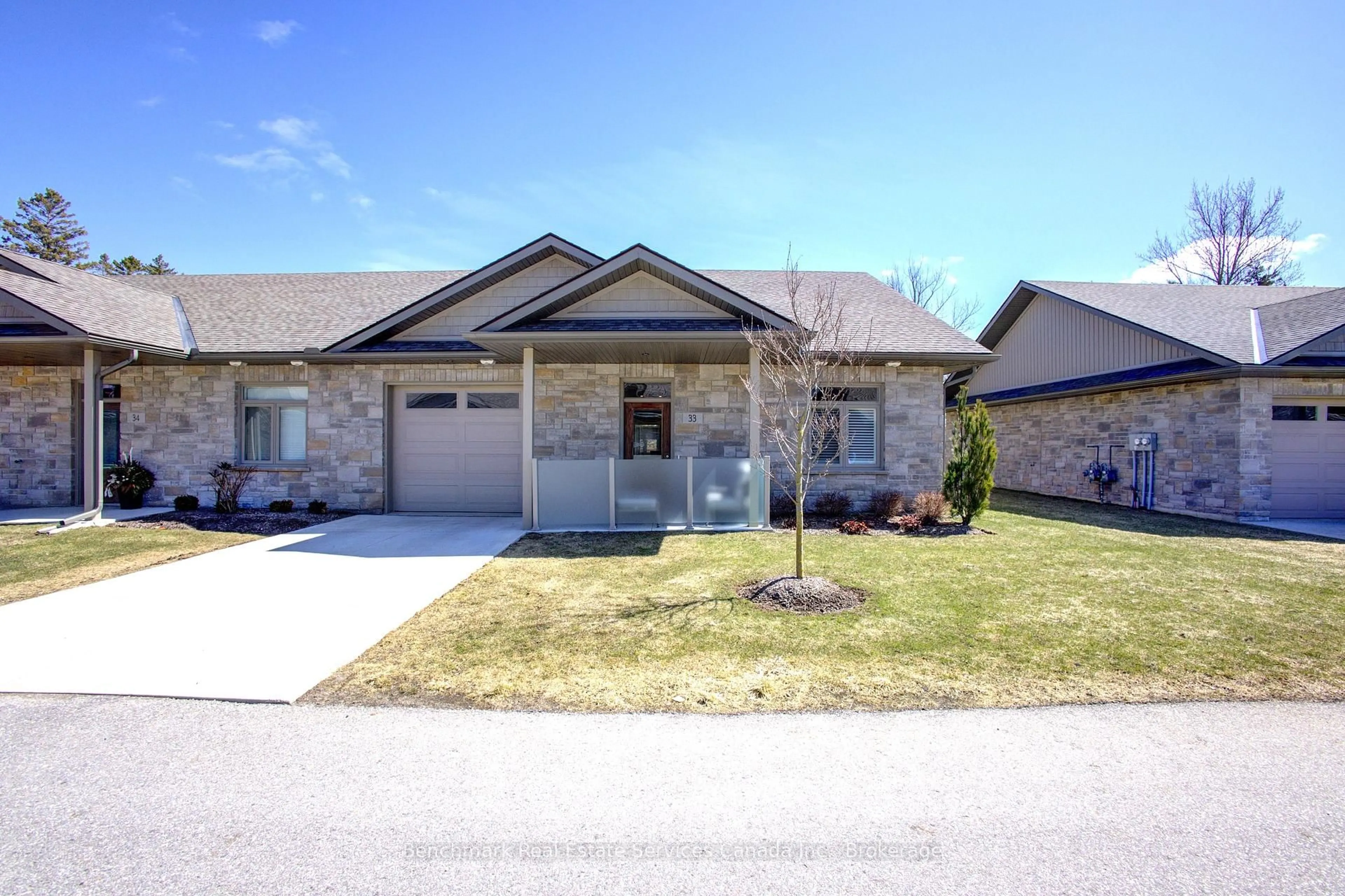 Home with brick exterior material, street for 375 Mitchell Rd #33, North Perth Ontario N4W 0H4