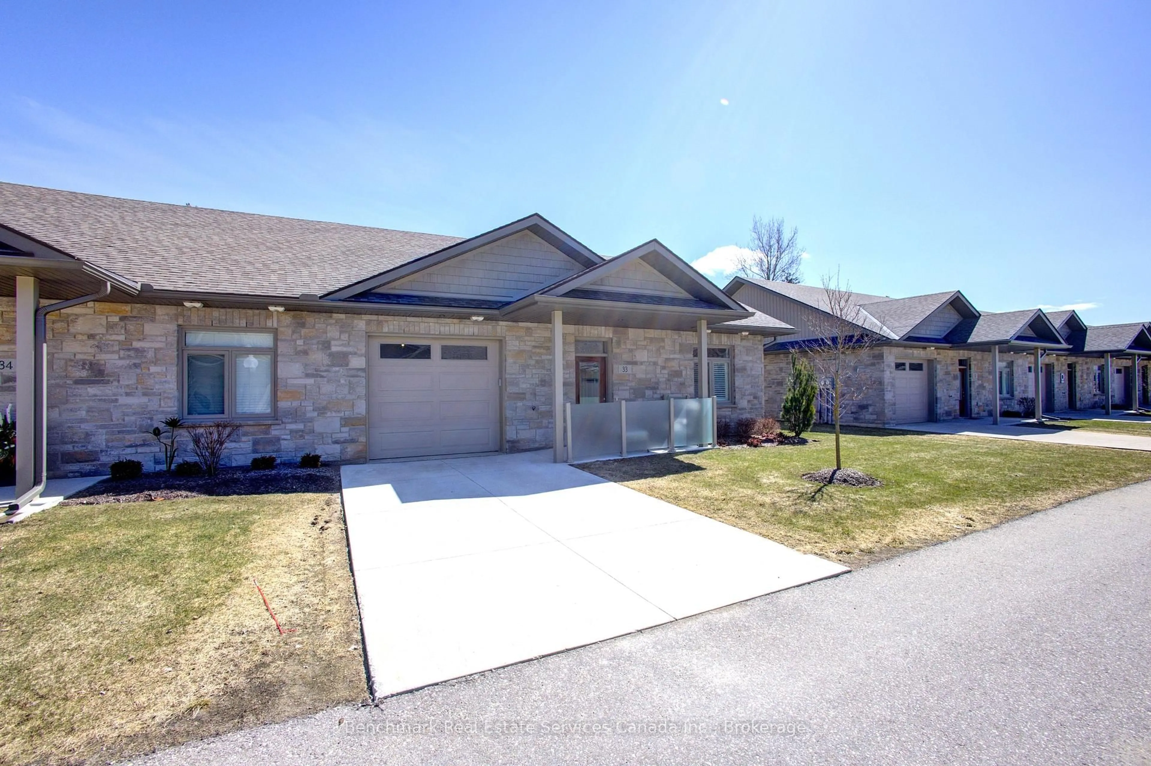 Home with brick exterior material, street for 375 Mitchell Rd #33, North Perth Ontario N4W 0H4