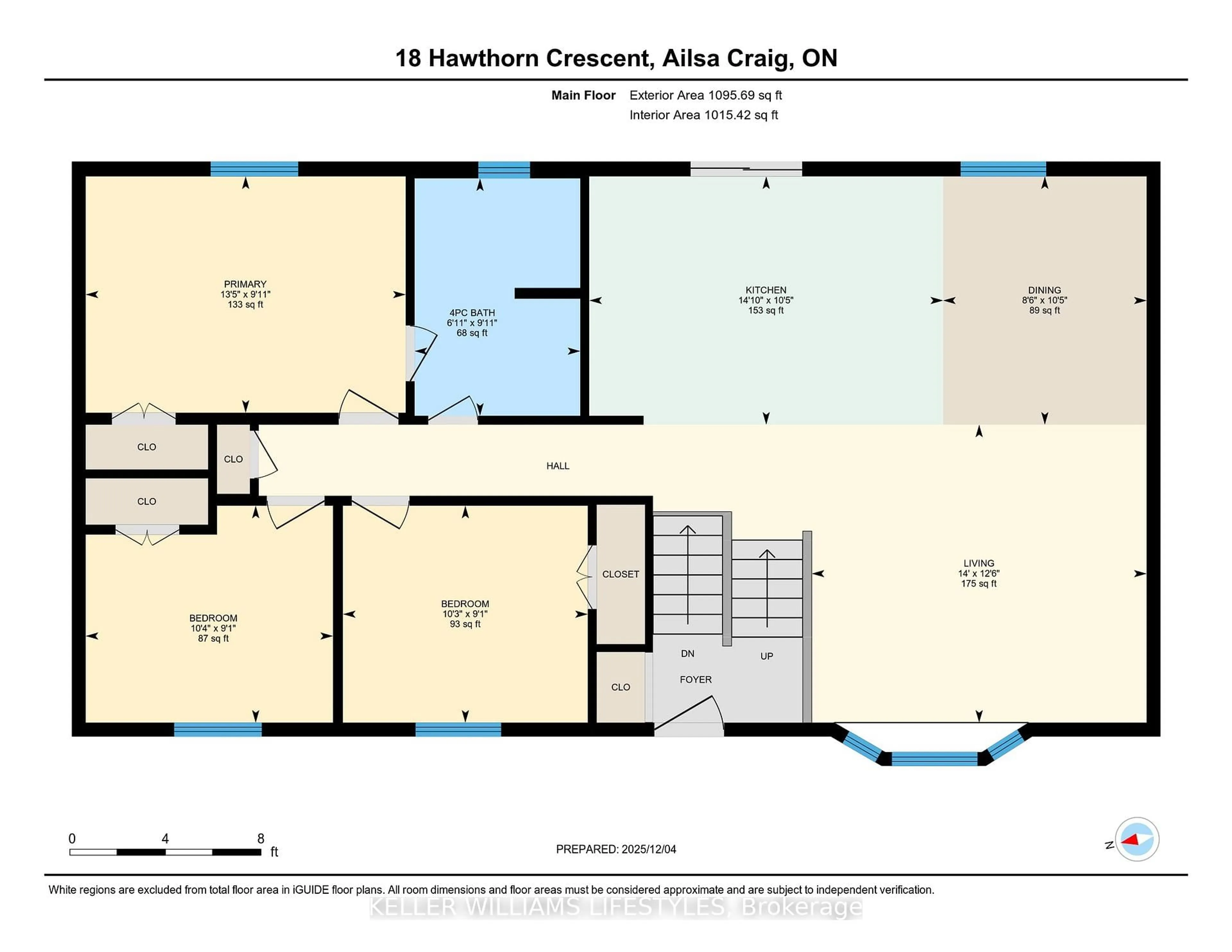Floor plan for 18 Hawthorn Cres, North Middlesex Ontario N0M 1A0