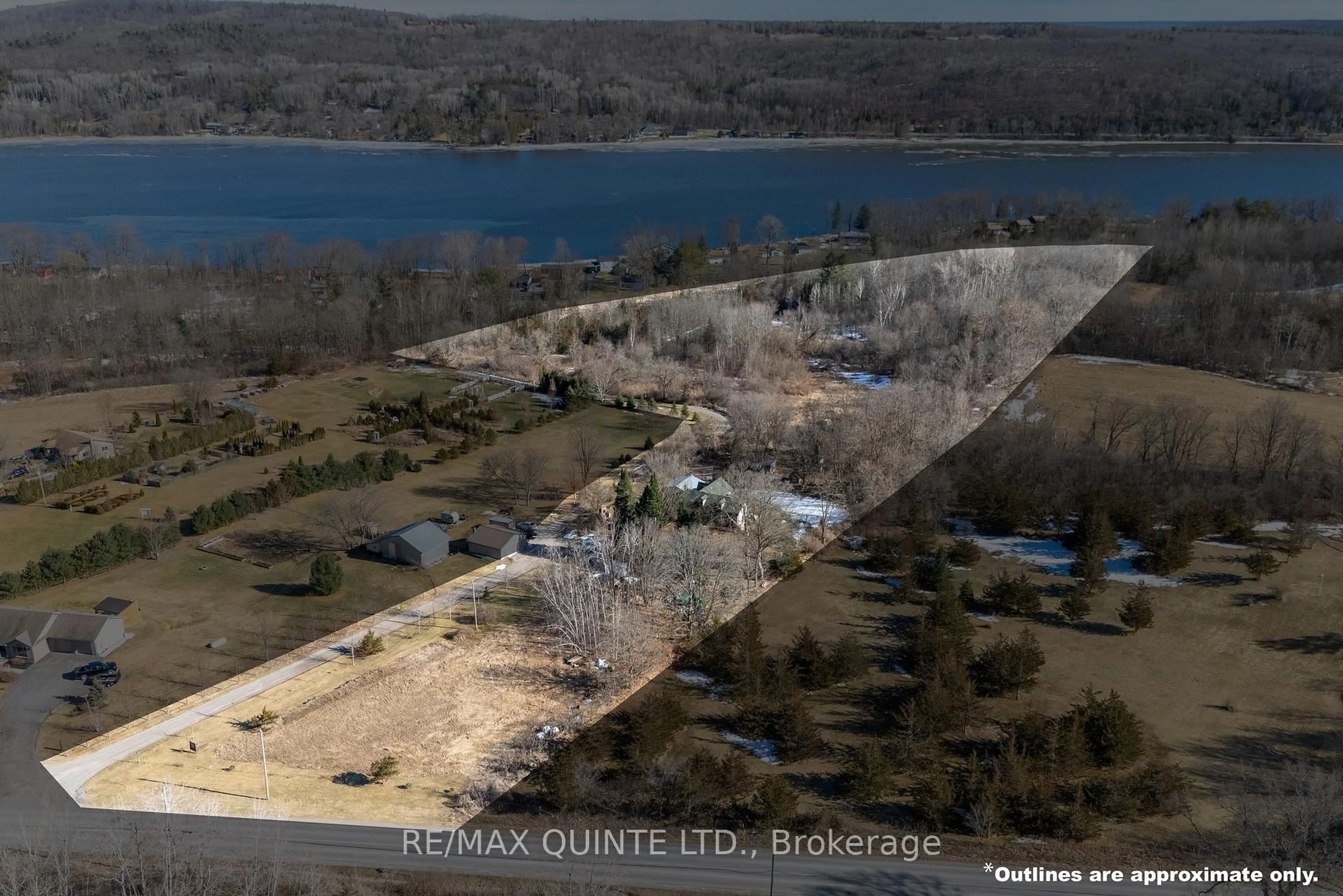 A pic from outside/outdoor area/front of a property/back of a property/a pic from drone, water/lake/river/ocean view for 636 GLEN ROSS Rd, Hastings Ontario K0K 2C0