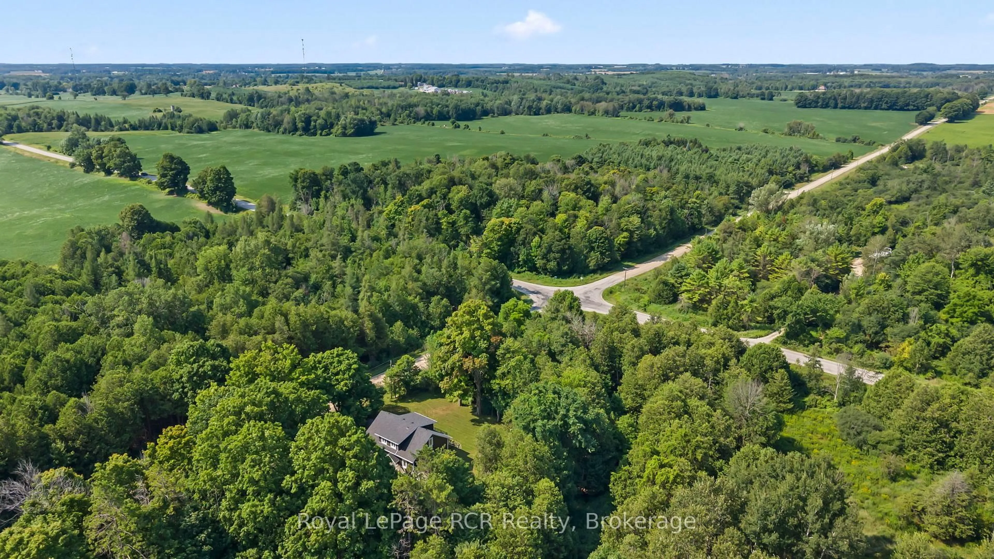 A pic from outside/outdoor area/front of a property/back of a property/a pic from drone, forest/trees view for 39626 Glenannon Rd, Morris Turnberry Ontario N0G 2W0