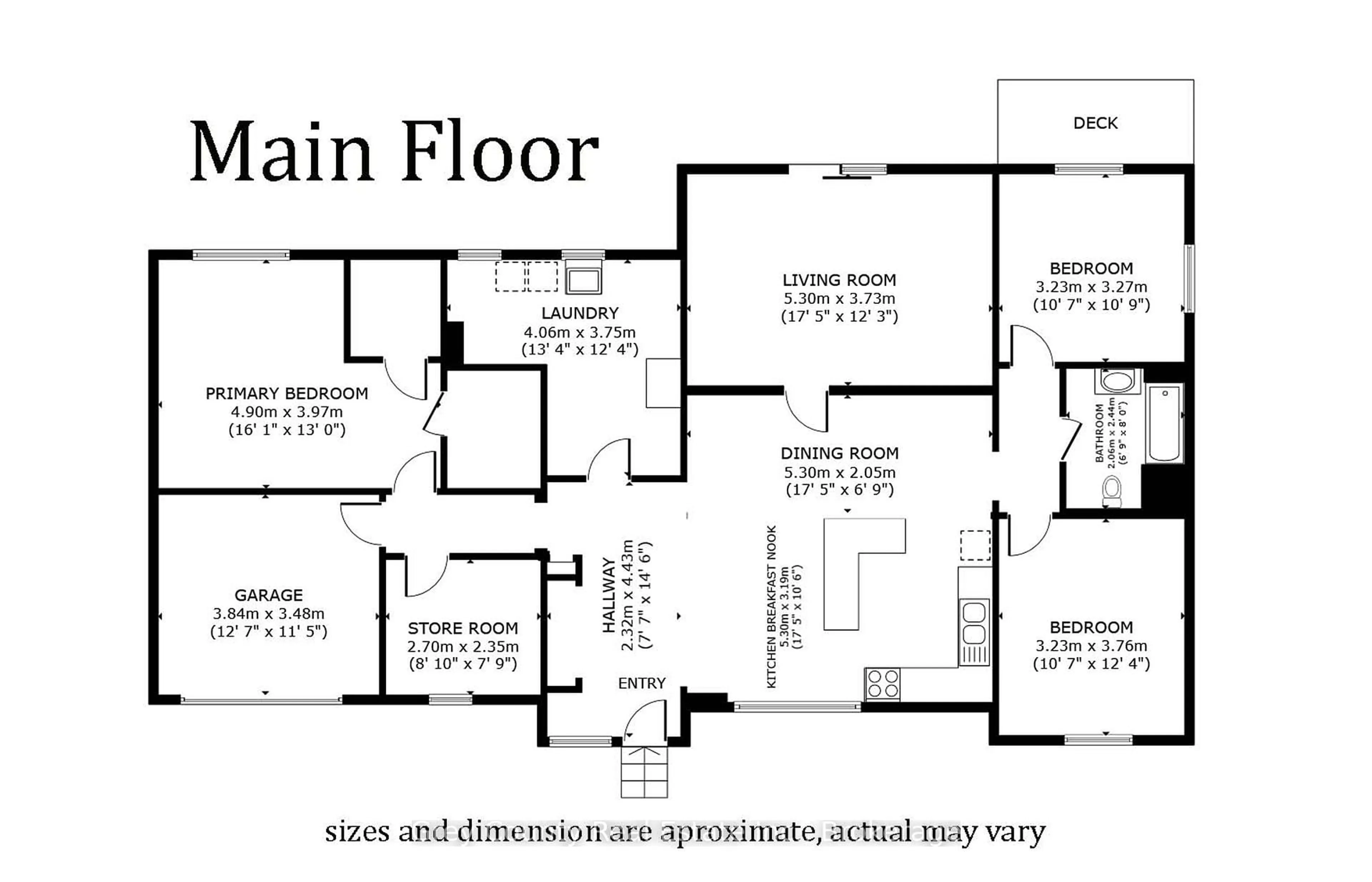 Floor plan for 117 Collingwood St, Grey Highlands Ontario N0C 1E0