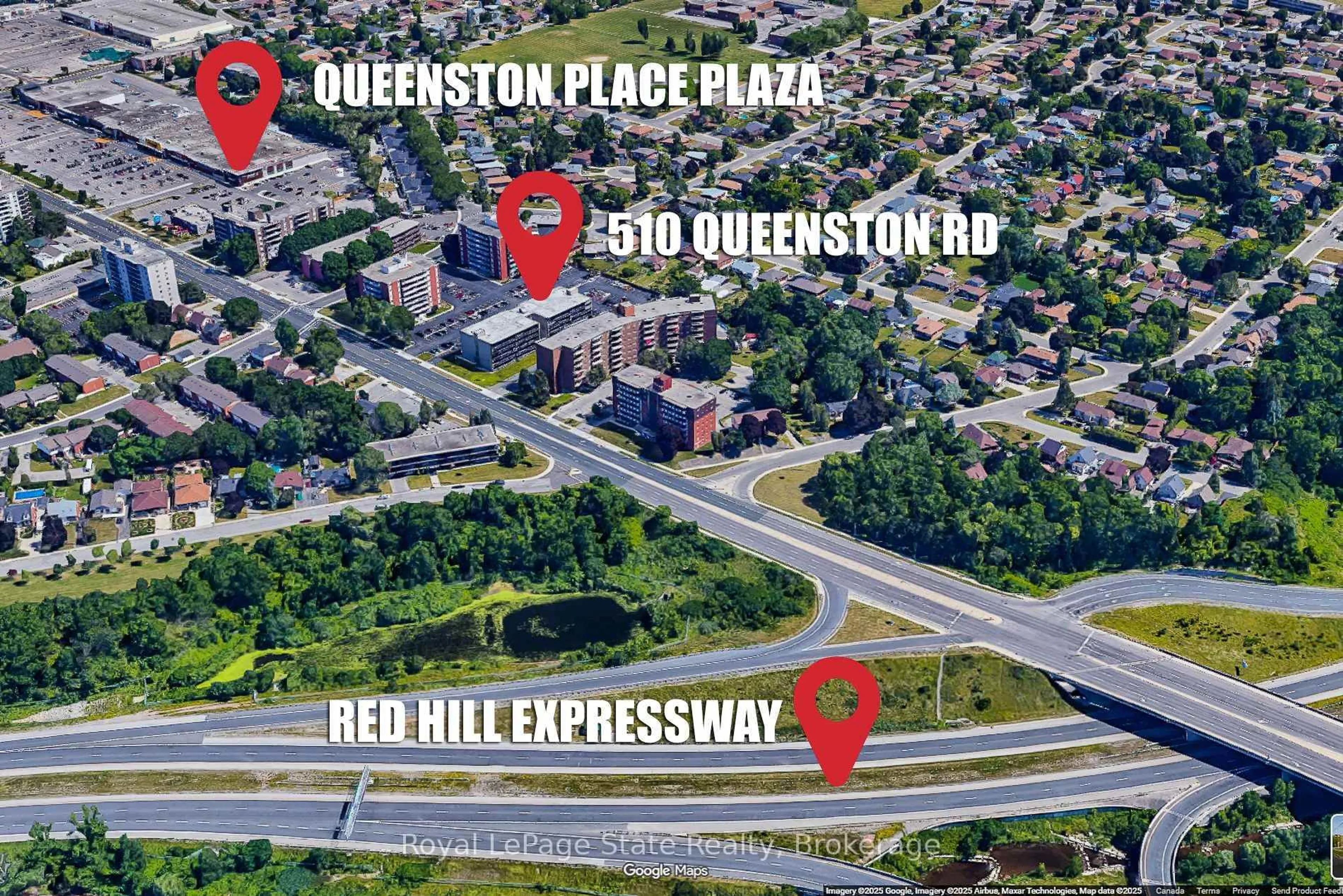 Picture of a map for 510 Queenston Rd #108, Hamilton Ontario L8K 1J3