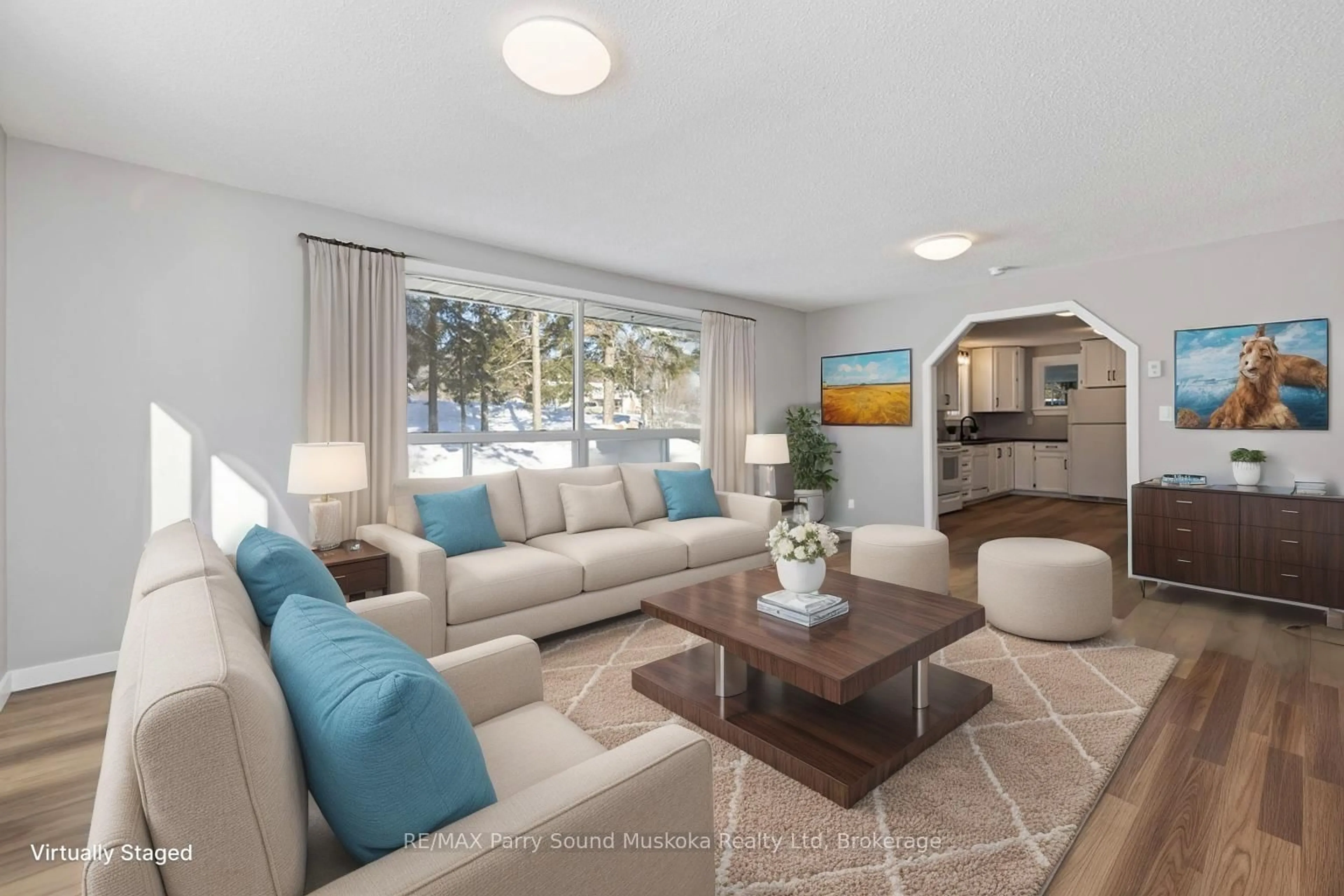 Living room with furniture, unknown for 53 124 Highway, McDougall Ontario P2A 2W9