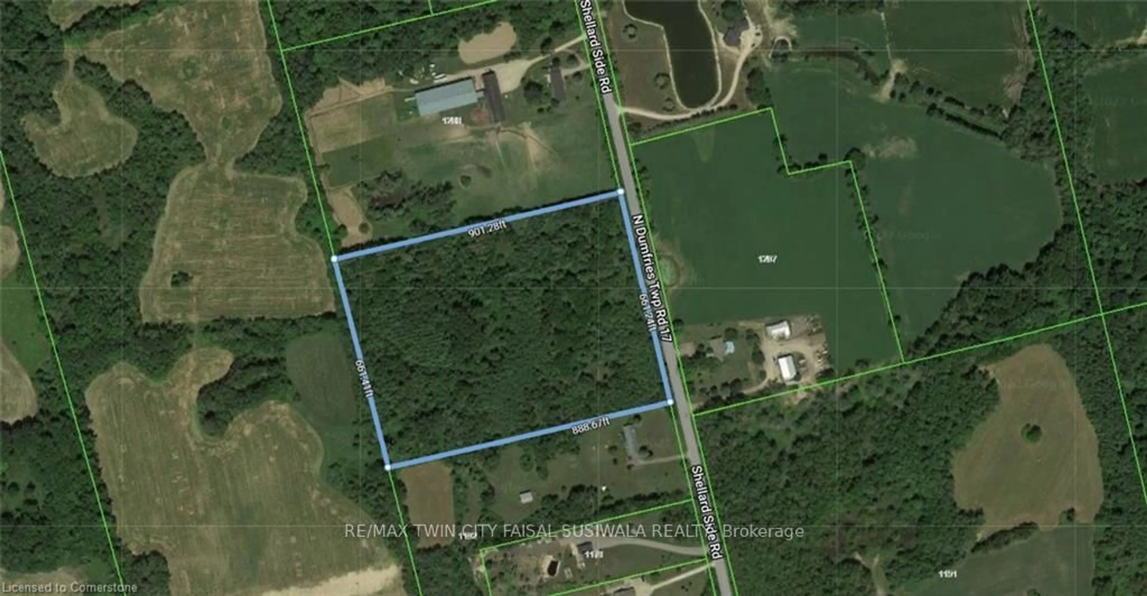 Picture of a map for PT LT H Shellard Rd, Cambridge Ontario N1R 5S7