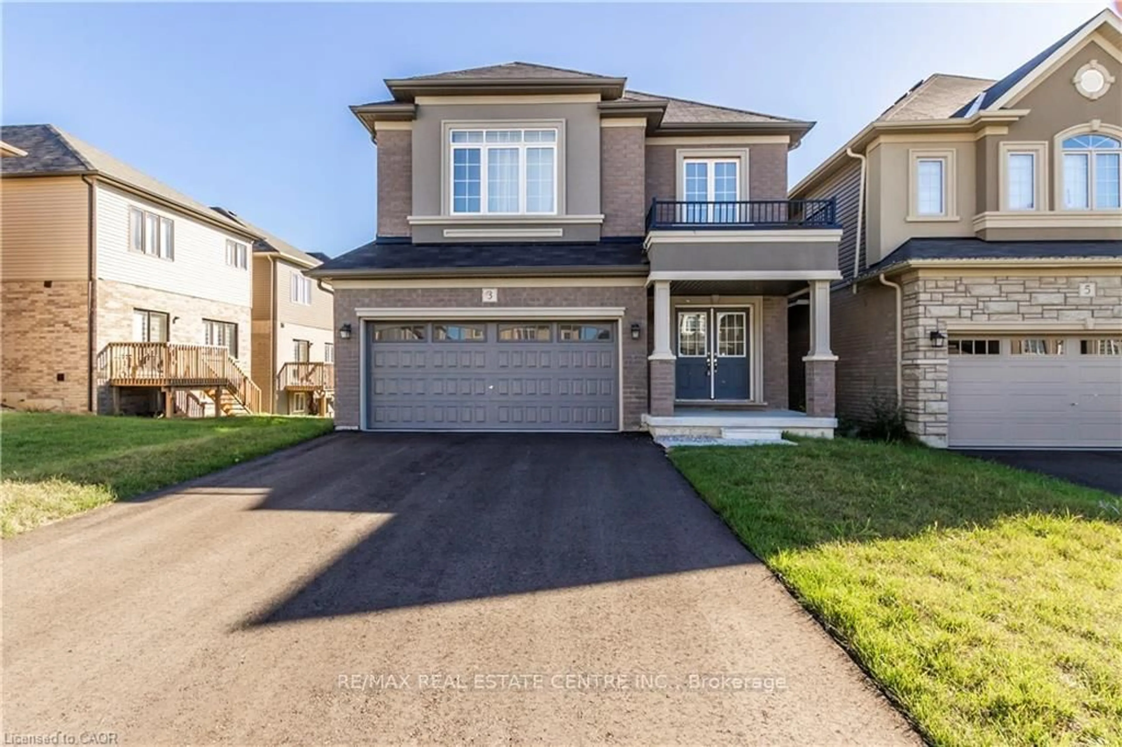 Home with brick exterior material, street for 3 Stokes Rd, Brant Ontario N3L 3E3