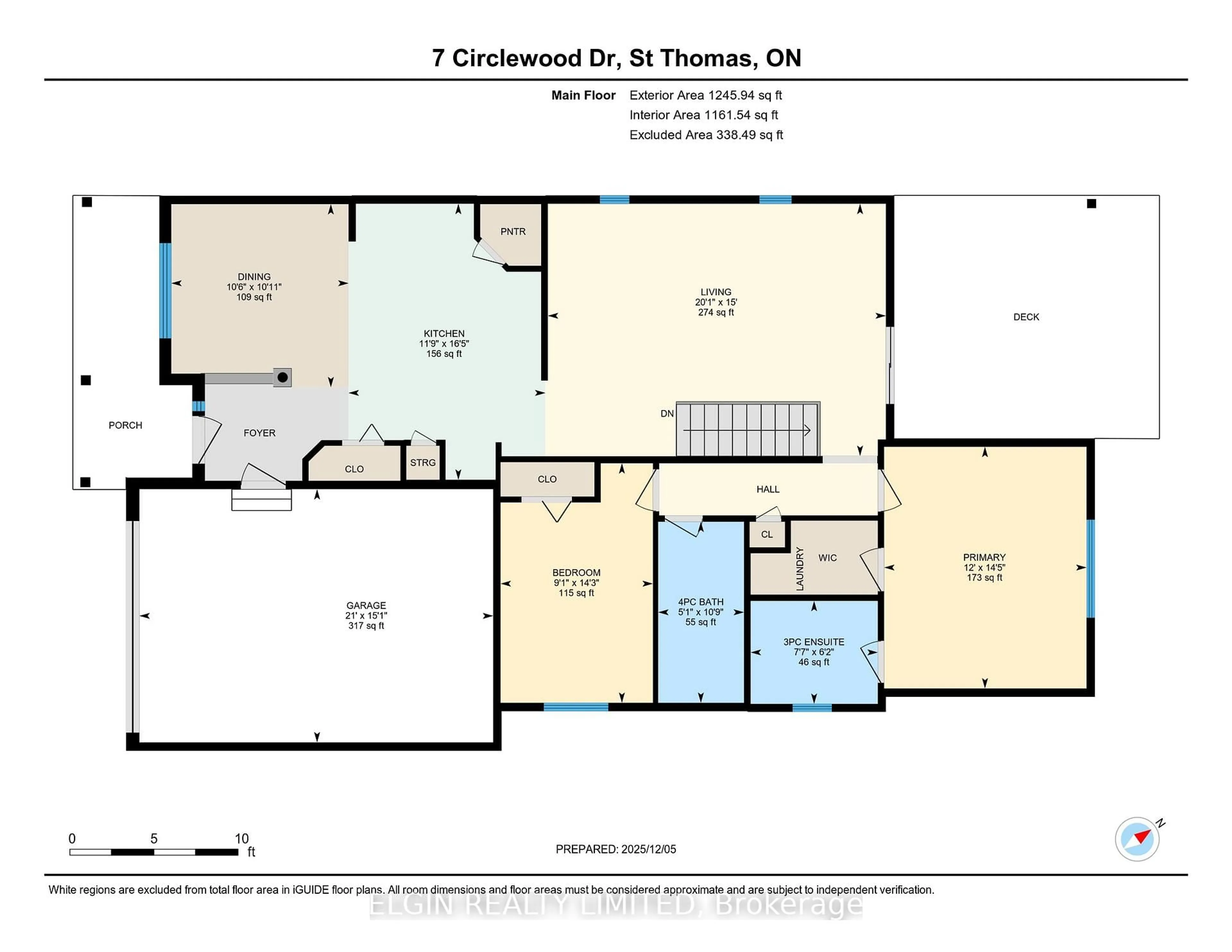 Floor plan for 7 Circlewood Dr, St. Thomas Ontario N5P 0A6