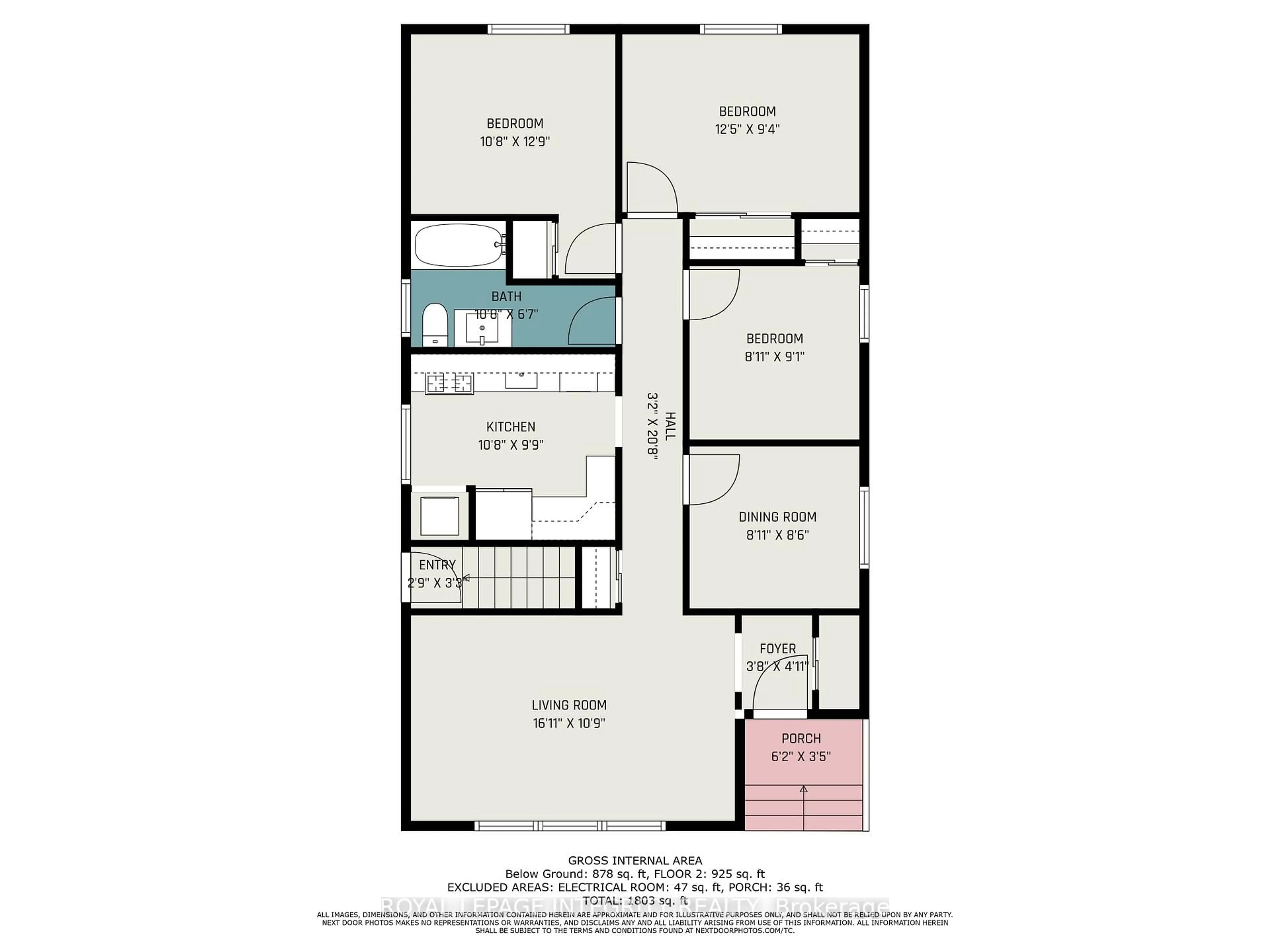 Floor plan for 2321 Kay St, Ottawa Ontario K2C 1J6