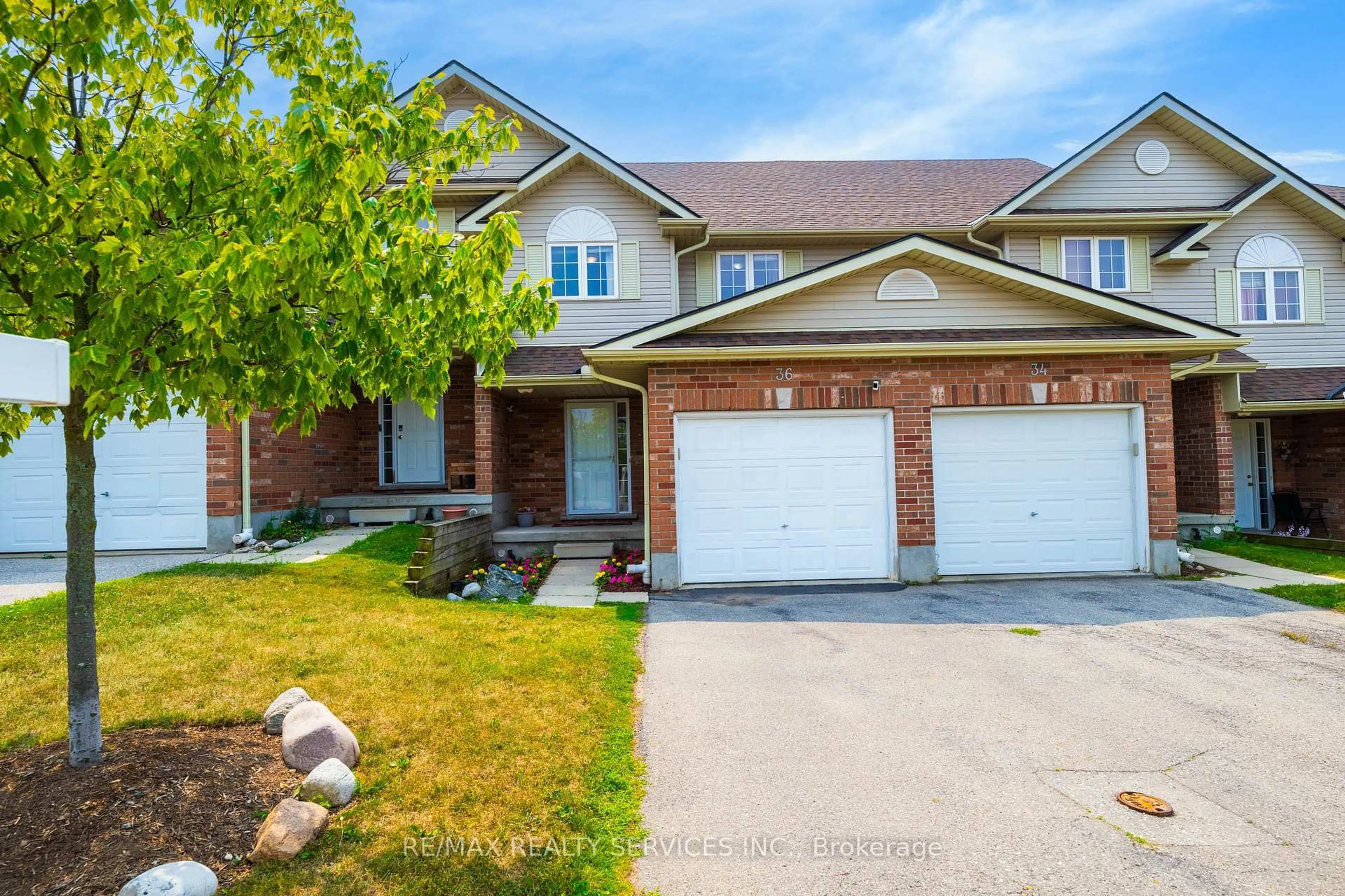 Home with brick exterior material, street for 36 Fallowfield Dr, Kitchener Ontario N2C 0A8