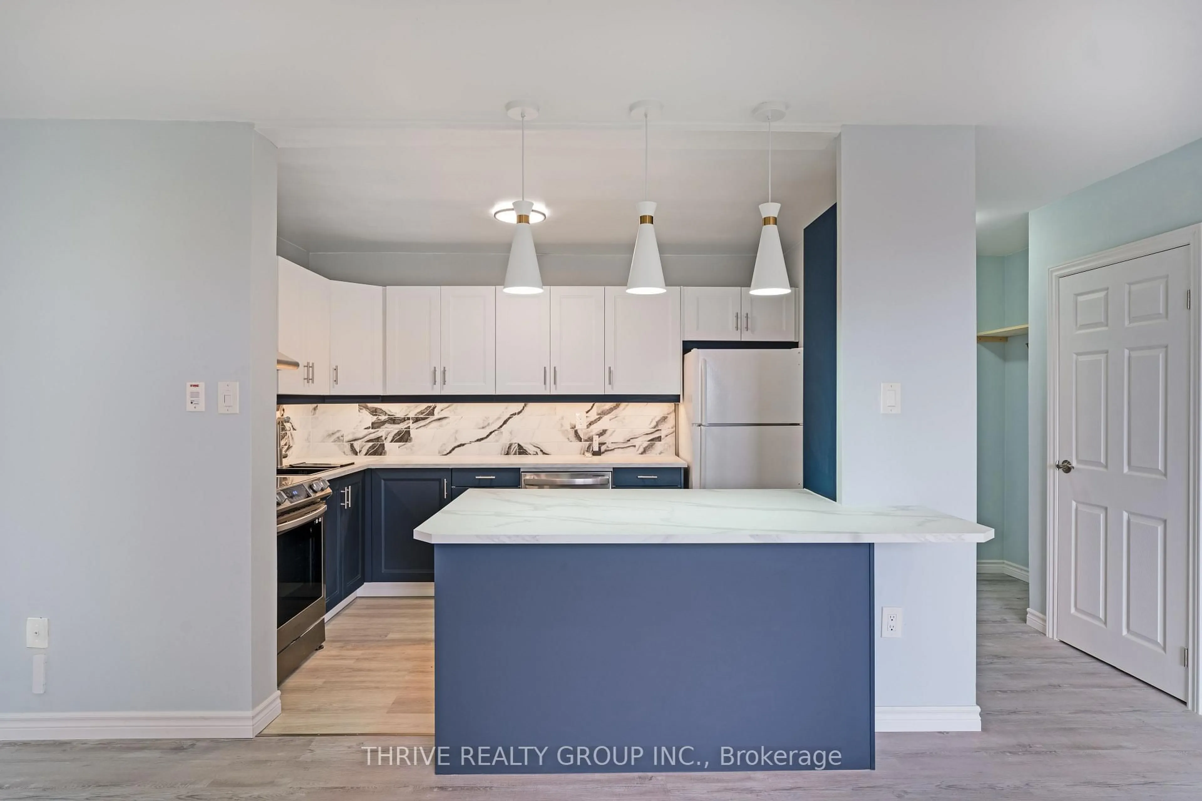 Contemporary kitchen, ceramic/tile floor for 563 Mornington Ave #610, London East Ontario N5Y 4T8