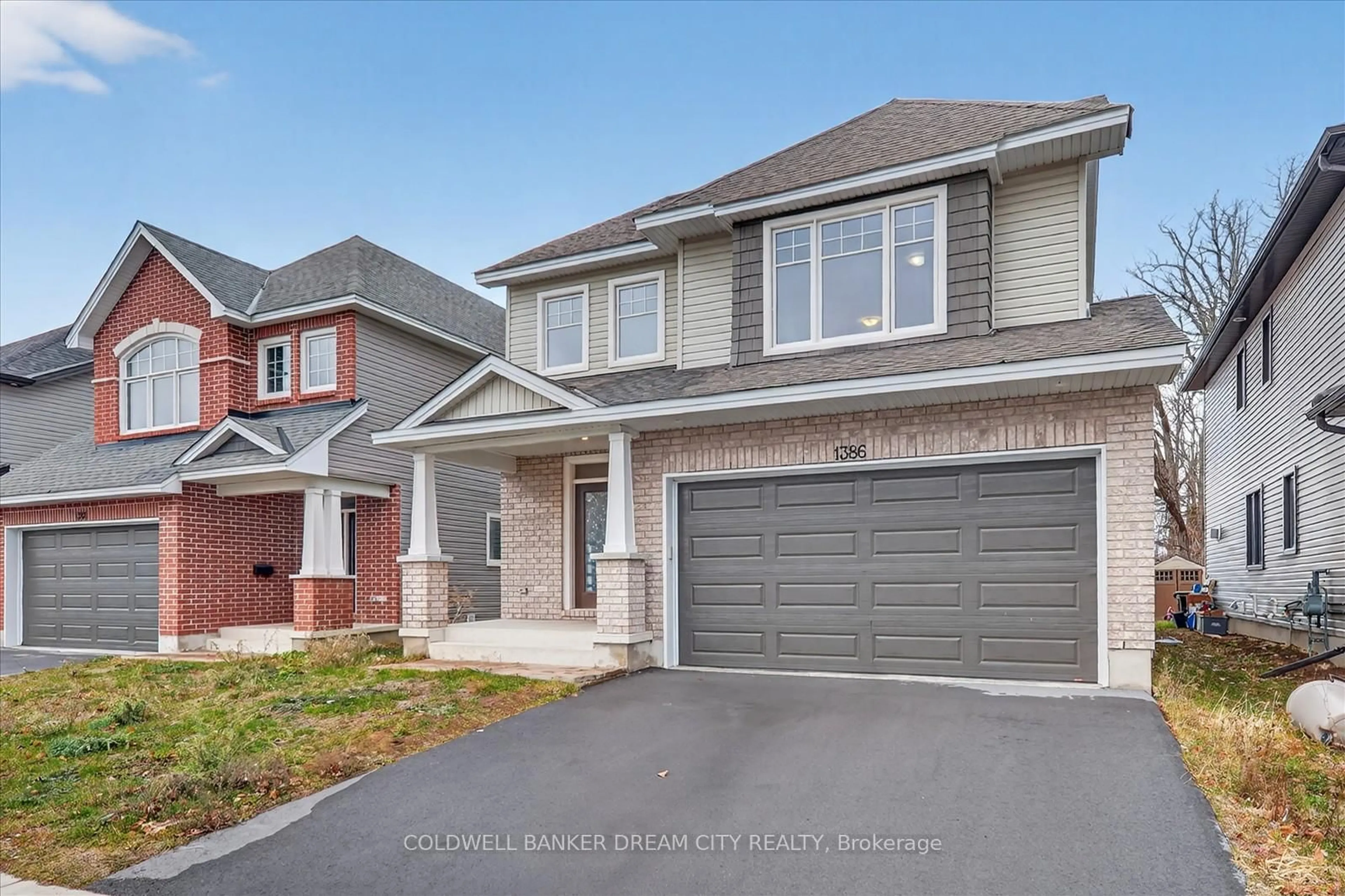 Home with brick exterior material, street for 1386 Monarch Dr, Kingston Ontario K7P 0S1