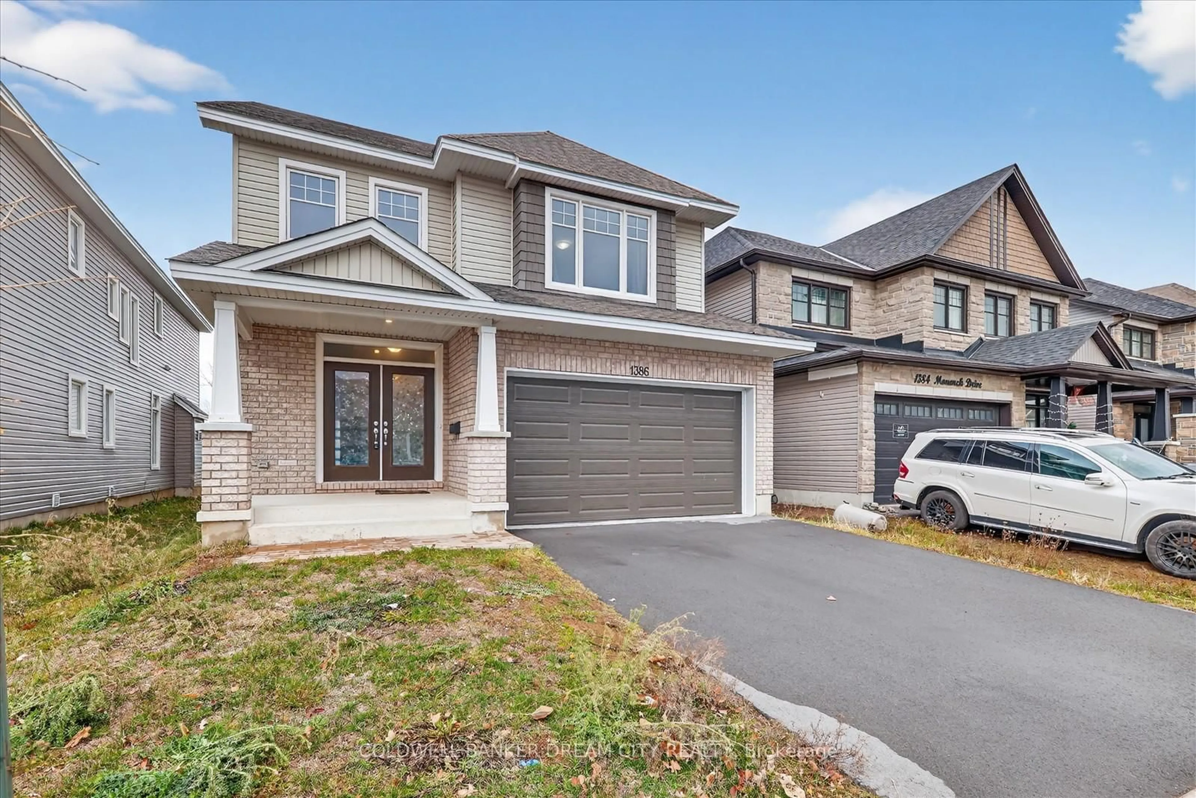 Home with brick exterior material, street for 1386 Monarch Dr, Kingston Ontario K7P 0S1