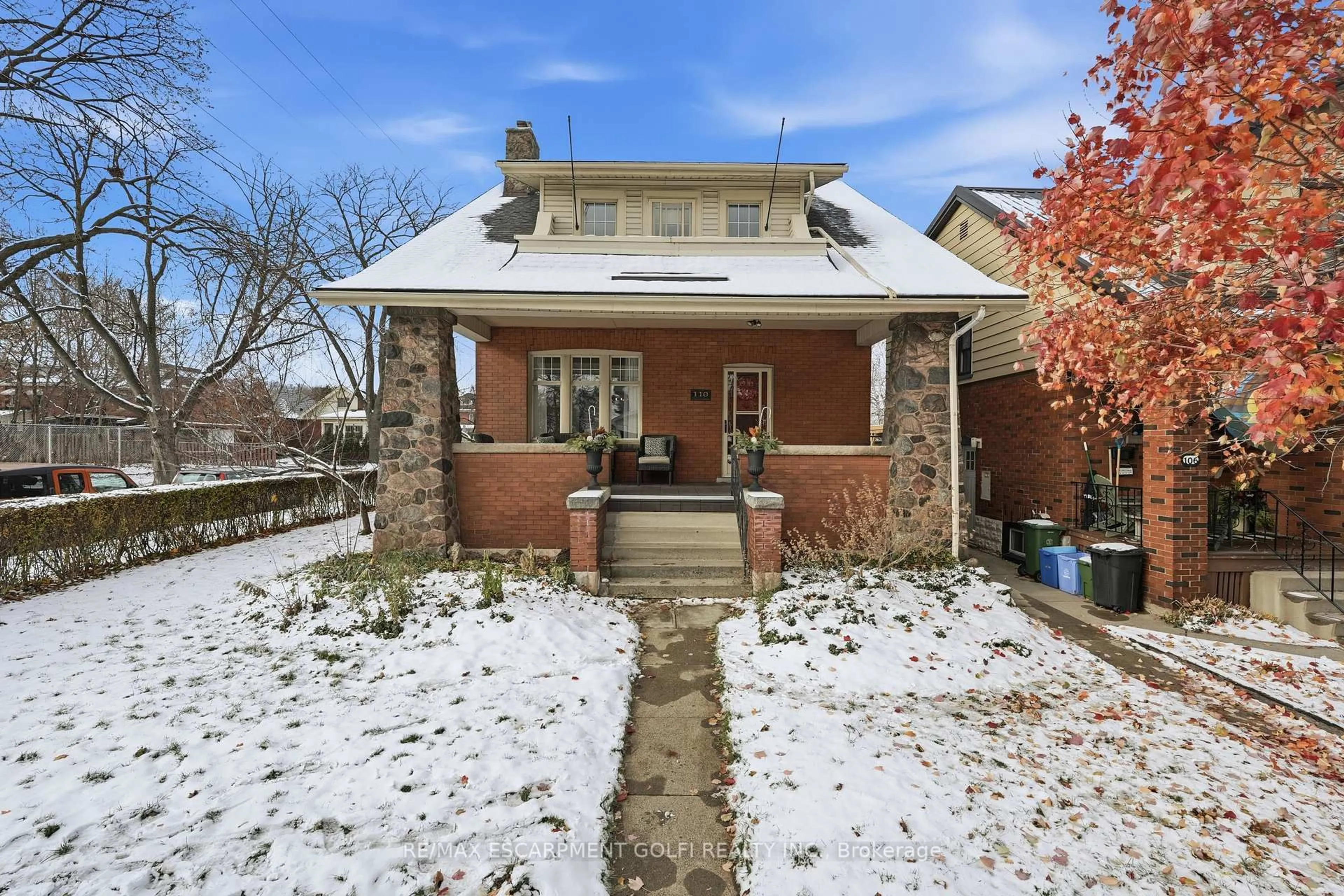 Home with brick exterior material, street for 110 Houghton Ave, Hamilton Ontario L8K 2M8