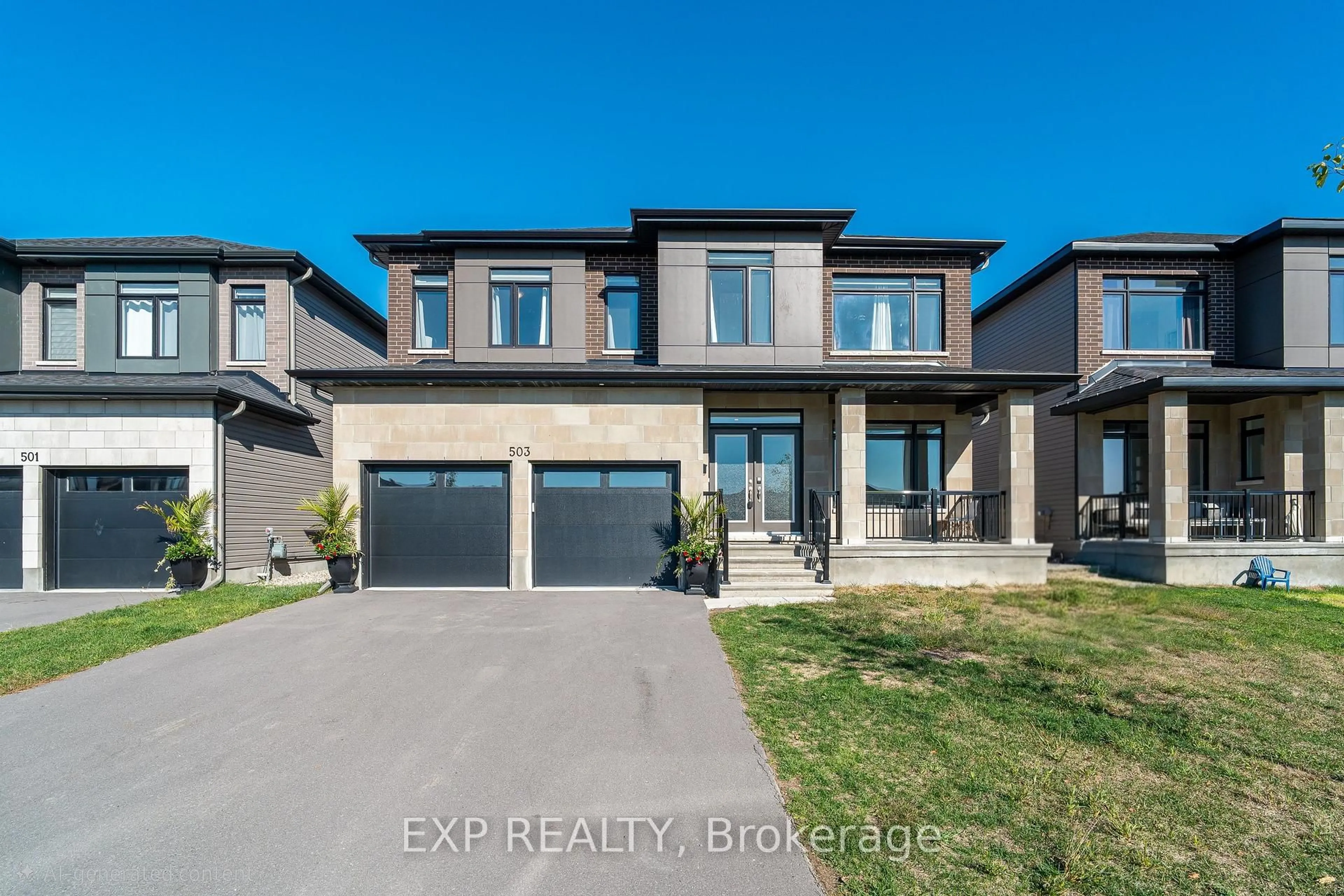 Home with brick exterior material, street for 503 Adane Way, Ottawa Ontario K4M 1B2