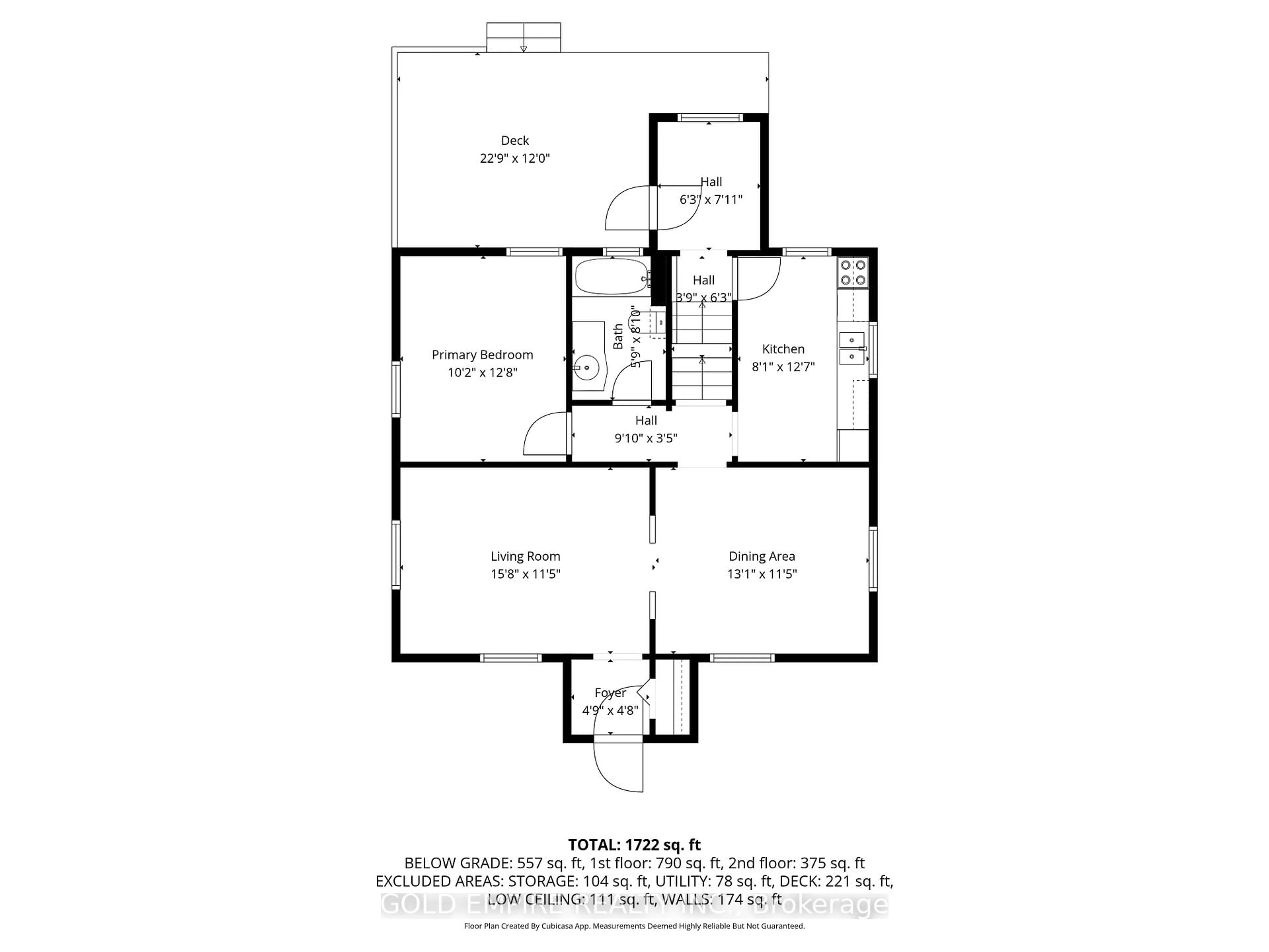 Floor plan for 157 Chestnut St, St. Thomas Ontario N5R 2B3