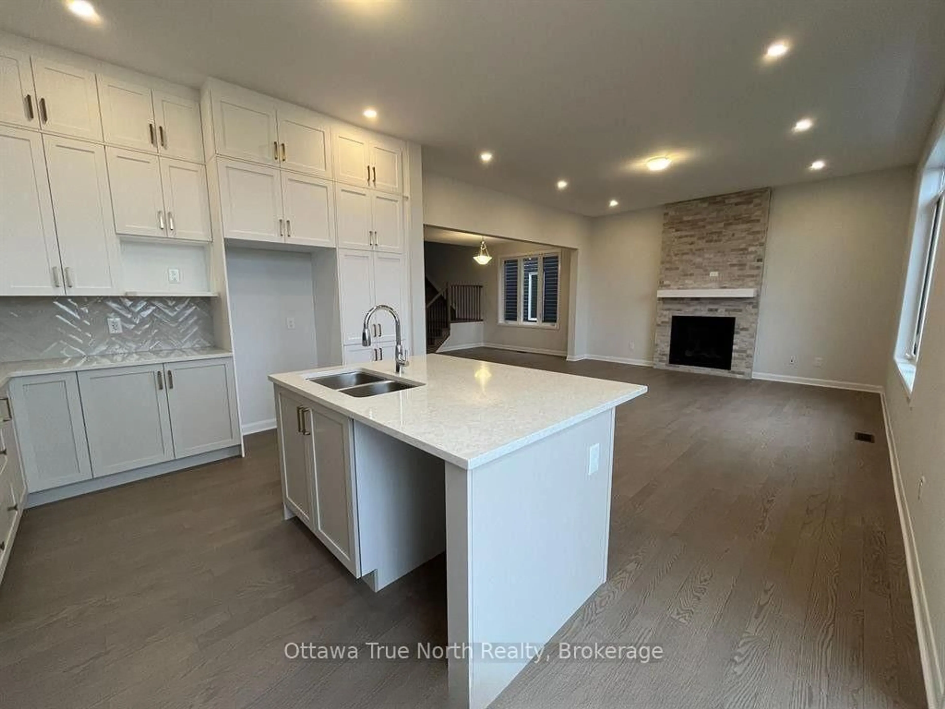 Open concept kitchen, ceramic/tile floor for 137 Invention Blvd, Ottawa Ontario K2K 1X7
