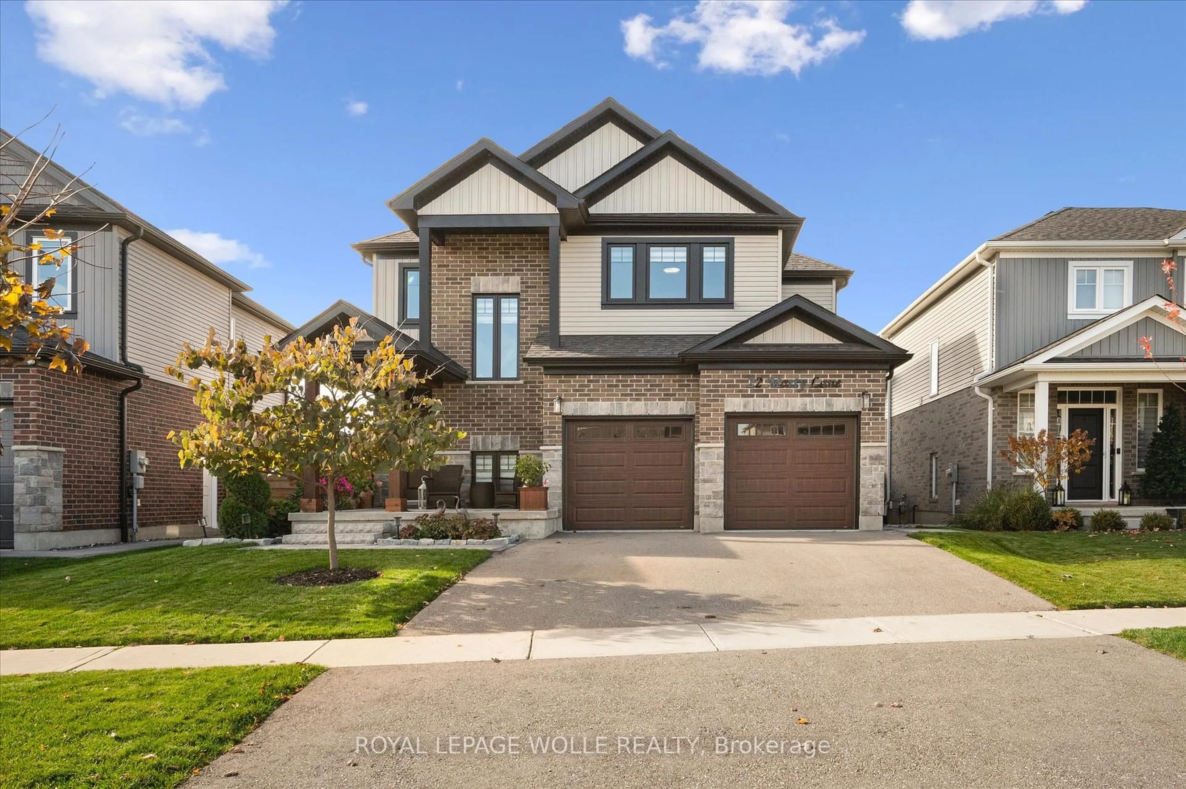 Home with brick exterior material, street for 22 Marty Lane, Wilmot Ontario N3A 4N8