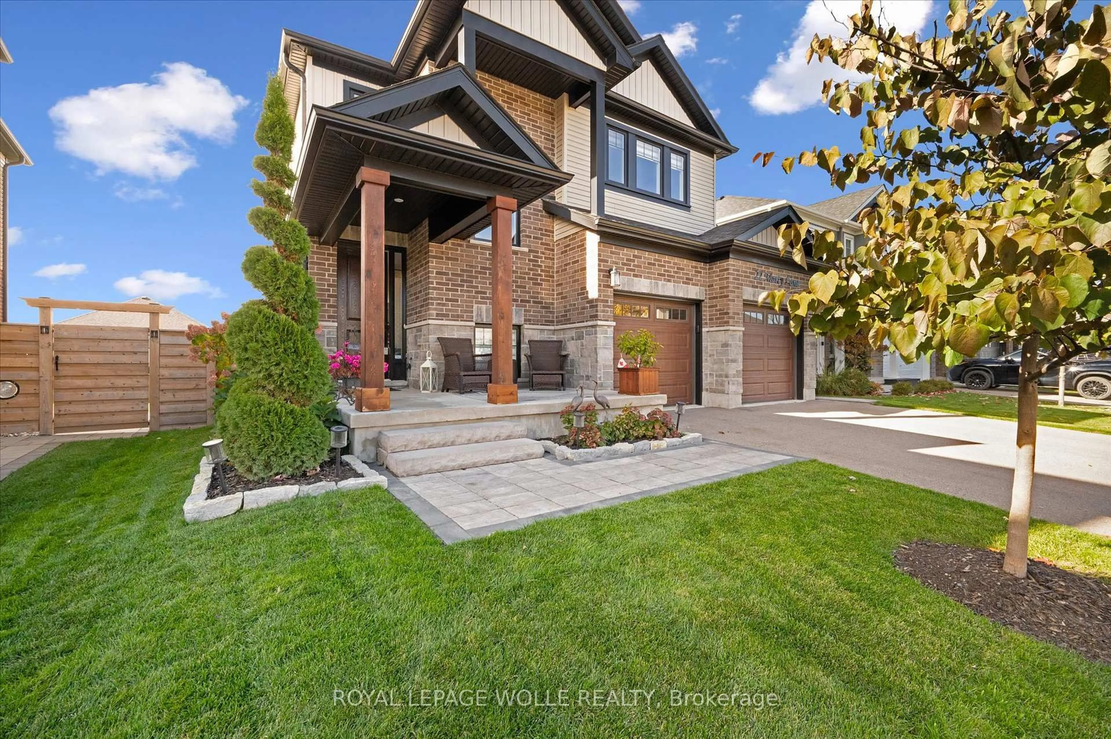 Home with brick exterior material, street for 22 Marty Lane, Wilmot Ontario N3A 4N8