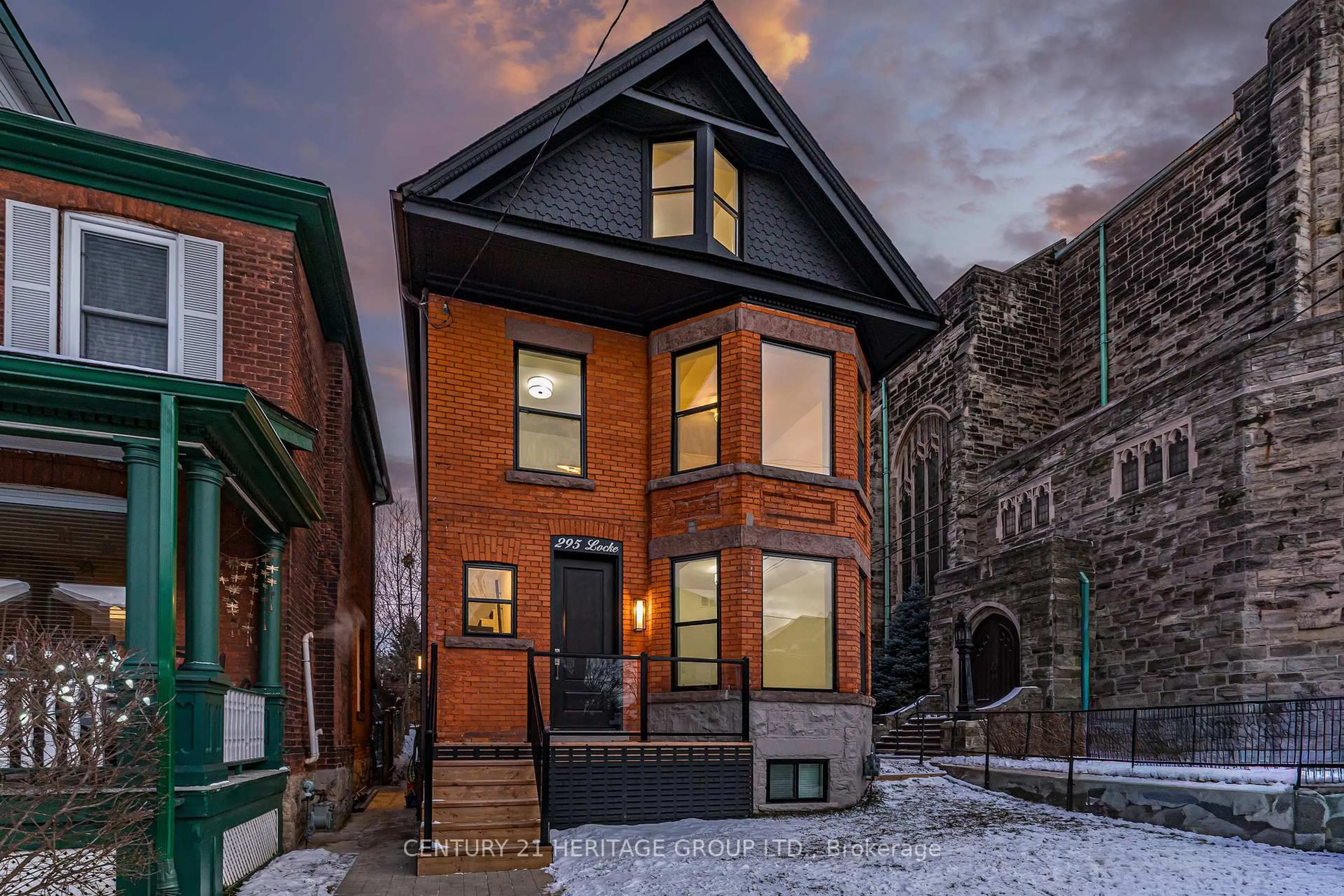 Home with brick exterior material, street for 295 Locke St, Hamilton Ontario L8P 4C3