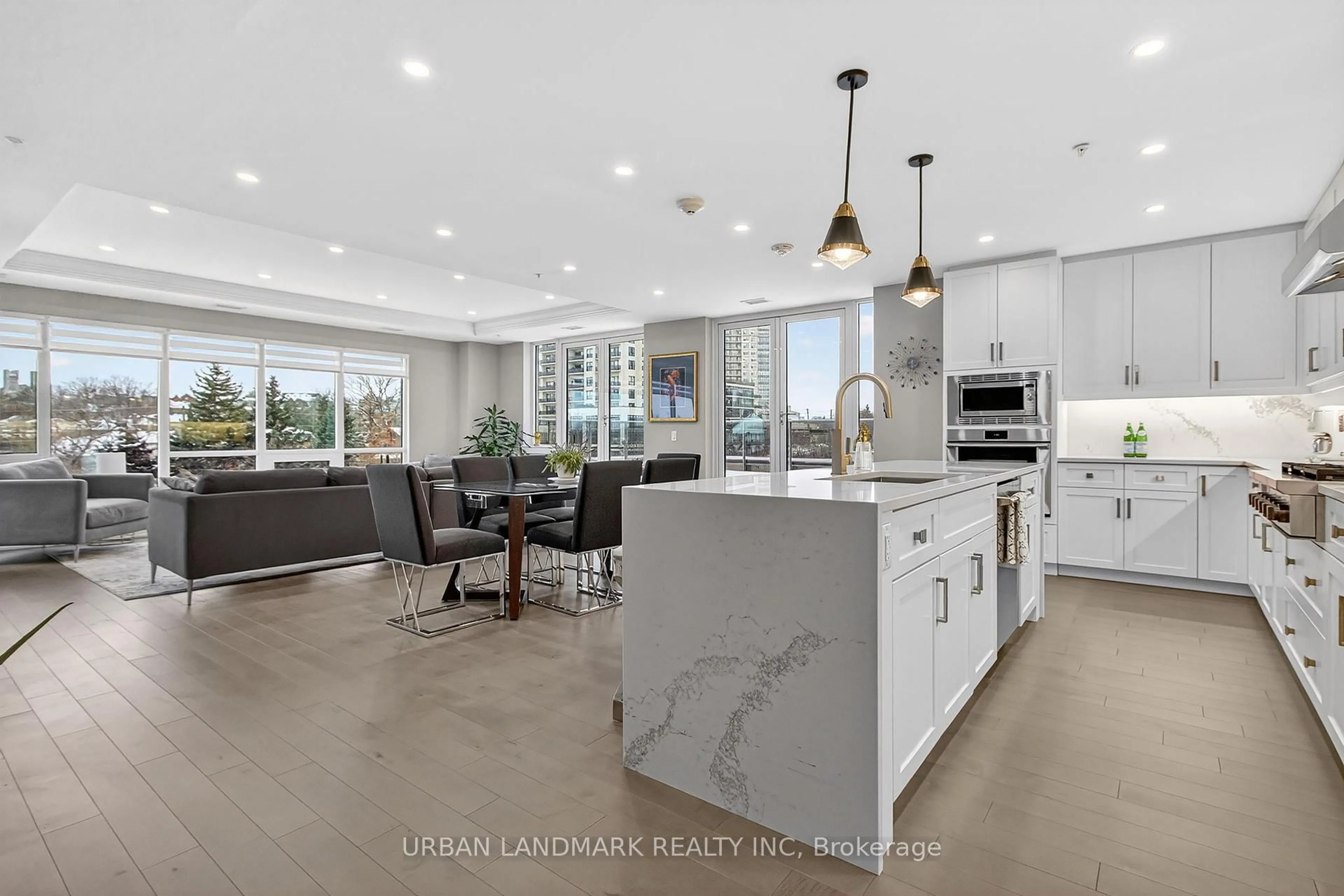 Open concept kitchen, ceramic/tile floor for 73 Arthur St #RRC1, Guelph Ontario N1E 0S6