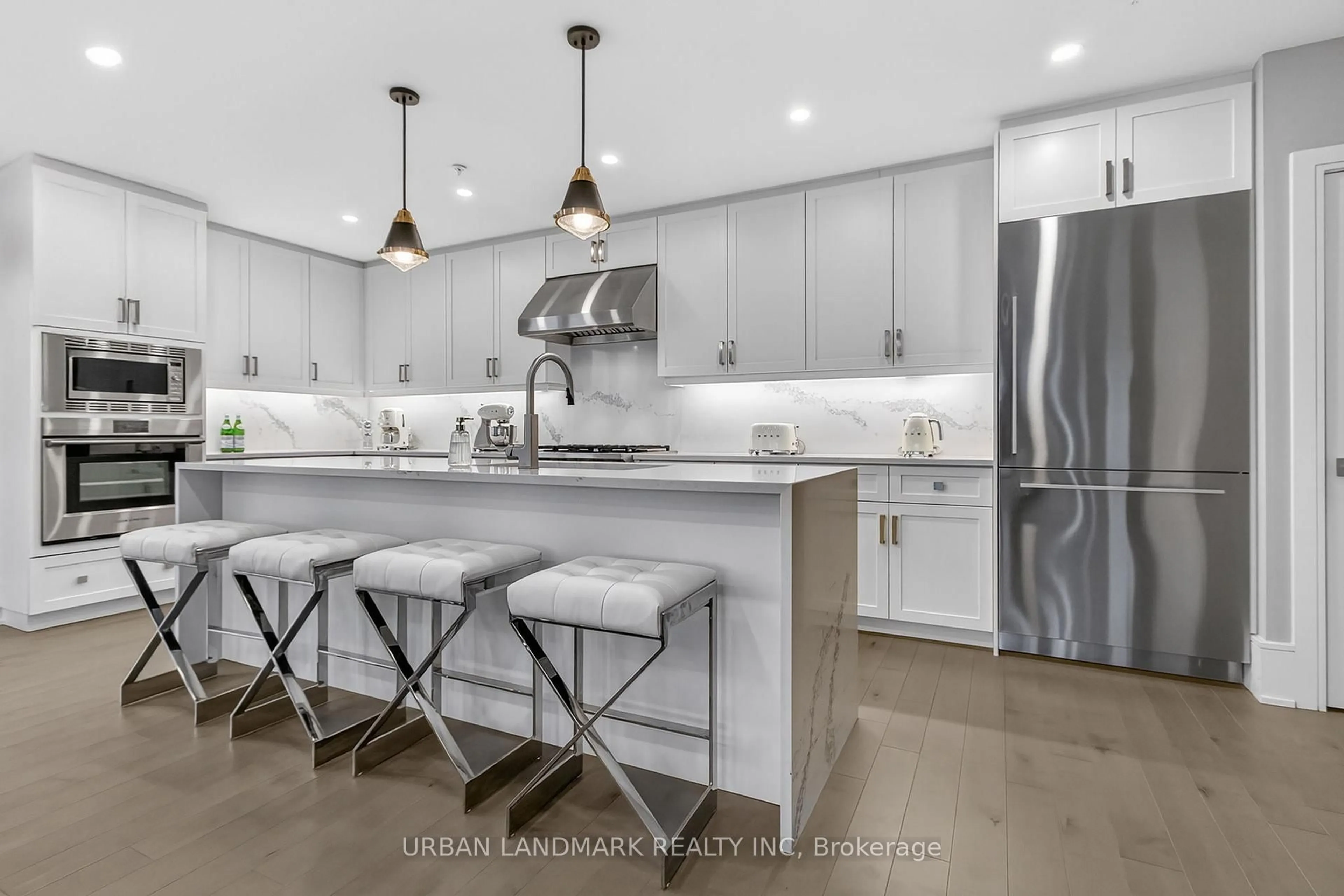 Open concept kitchen, ceramic/tile floor for 73 Arthur St #RRC1, Guelph Ontario N1E 0S6