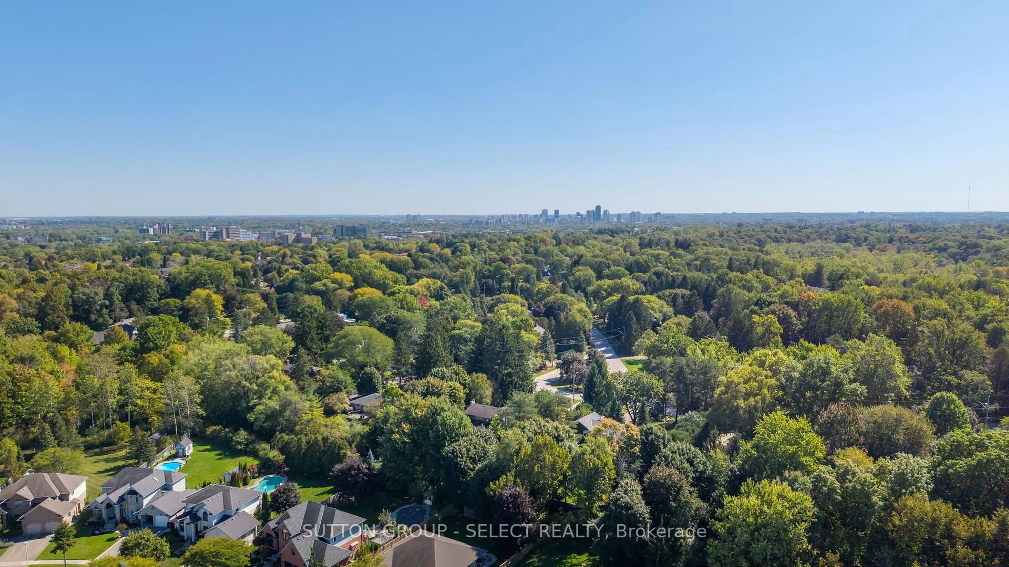 A pic from outside/outdoor area/front of a property/back of a property/a pic from drone, city buildings view from balcony for 15 Marcus Cres, London North Ontario N6G 4Y9