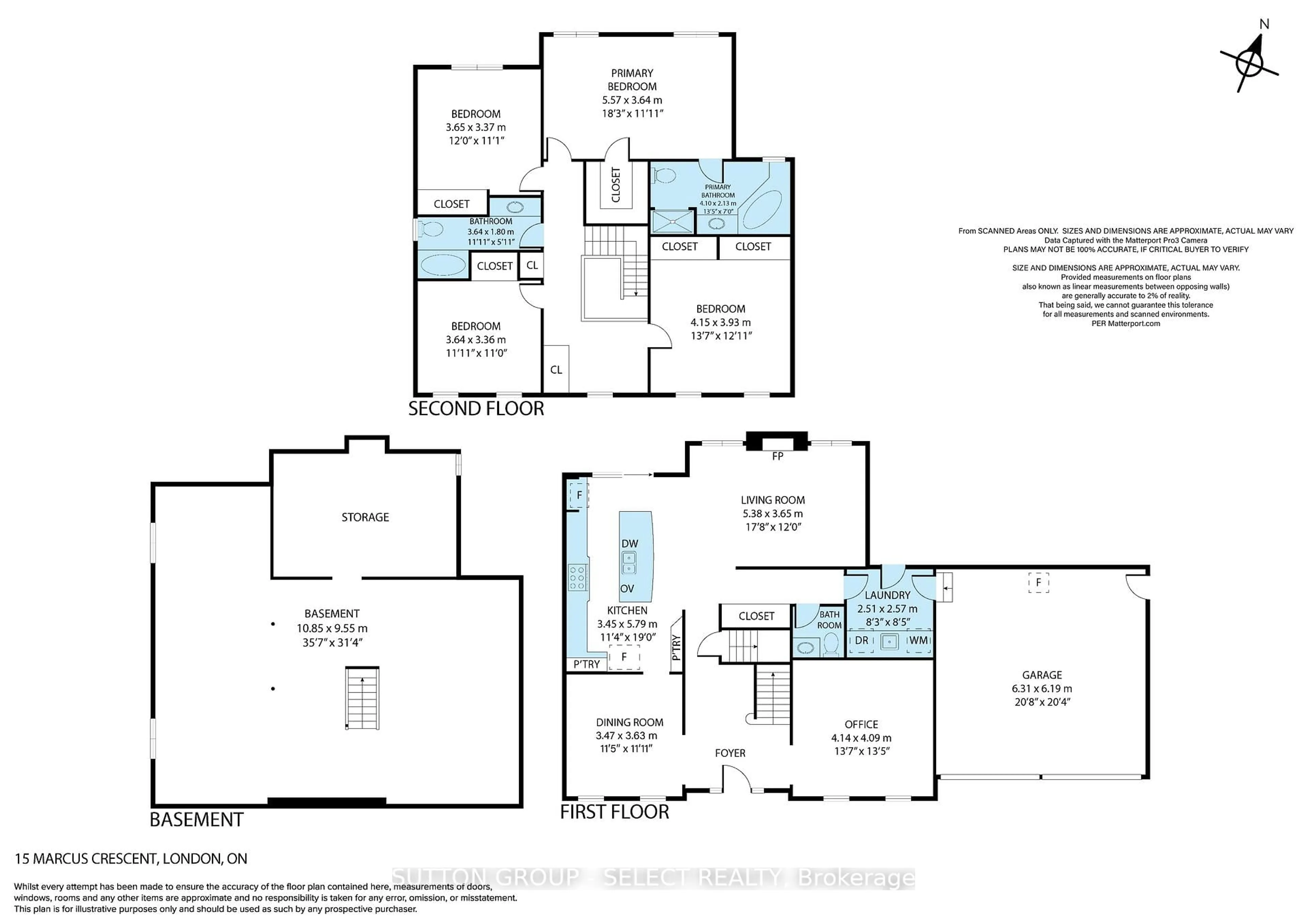 Floor plan for 15 Marcus Cres, London North Ontario N6G 4Y9