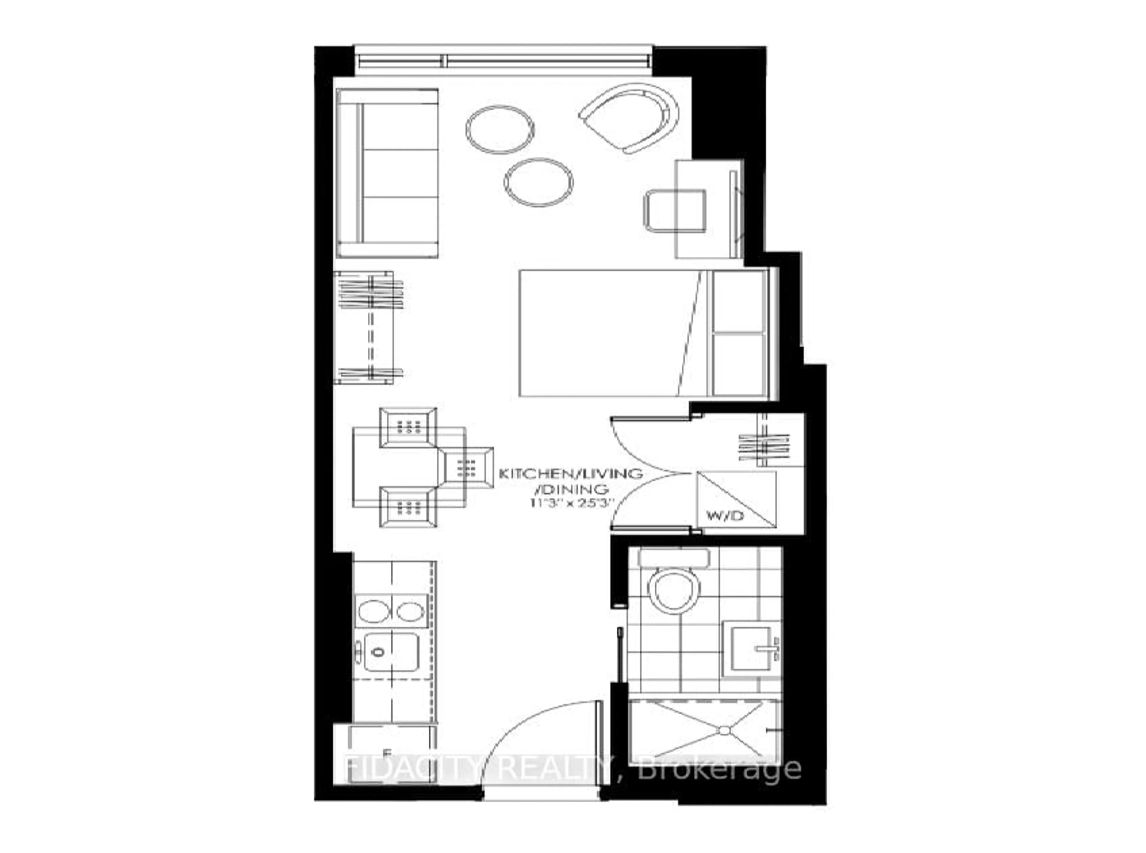 Floor plan for 105 Champagne Ave #2911, Ottawa Ontario K1S 4P3