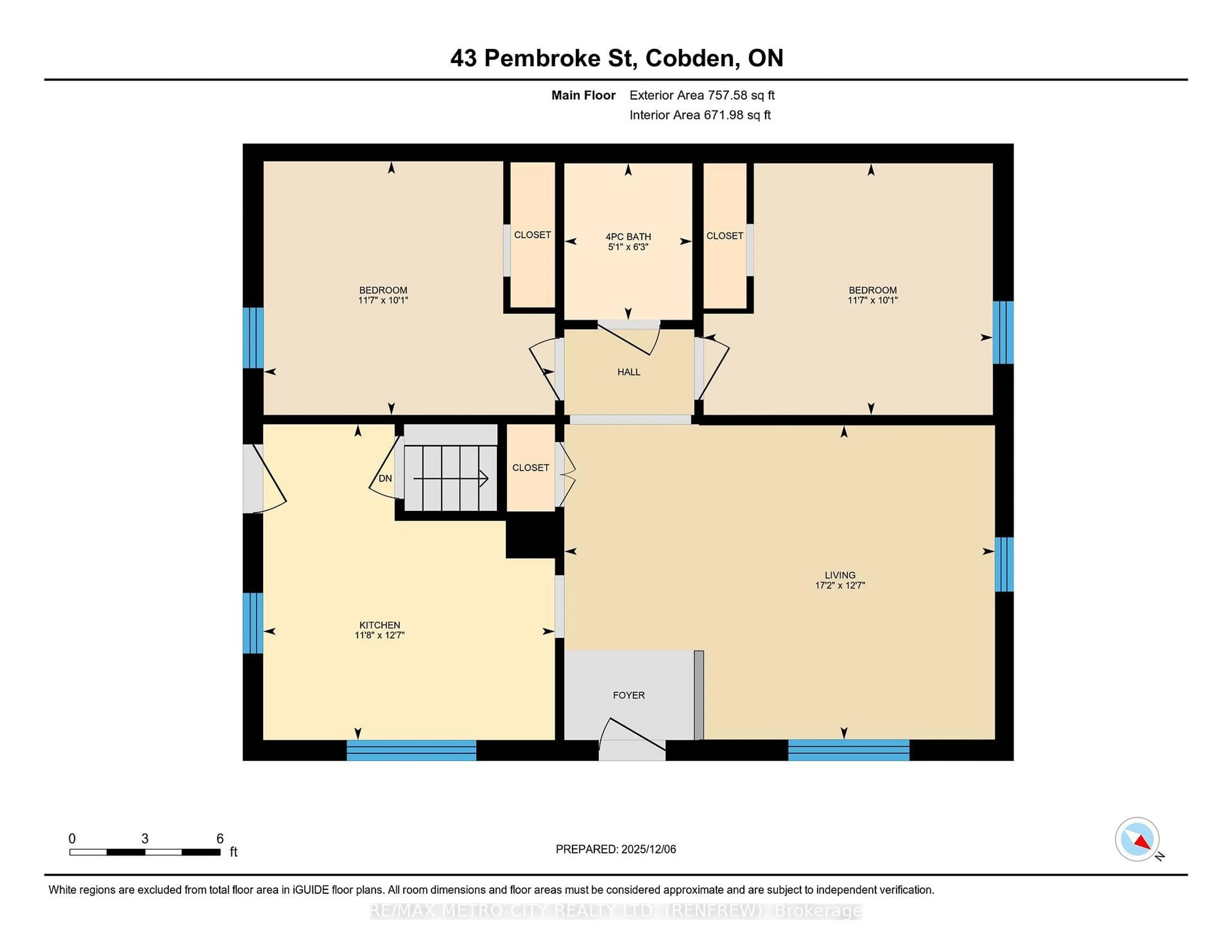 Floor plan for 43 Pembroke St, Cobden Ontario K0J 1K0