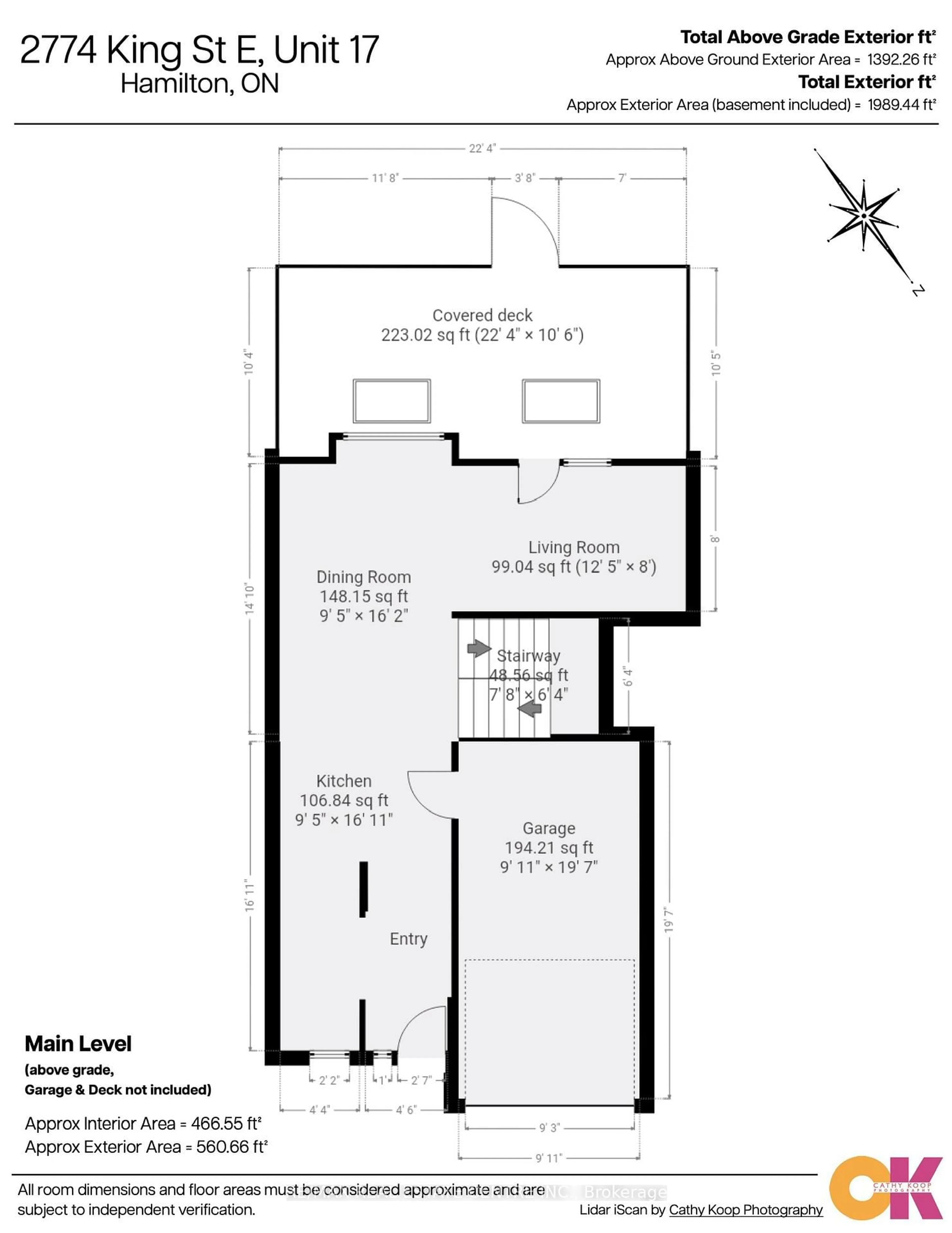 Floor plan for 2774 King St #17, Hamilton Ontario L8G 1J4